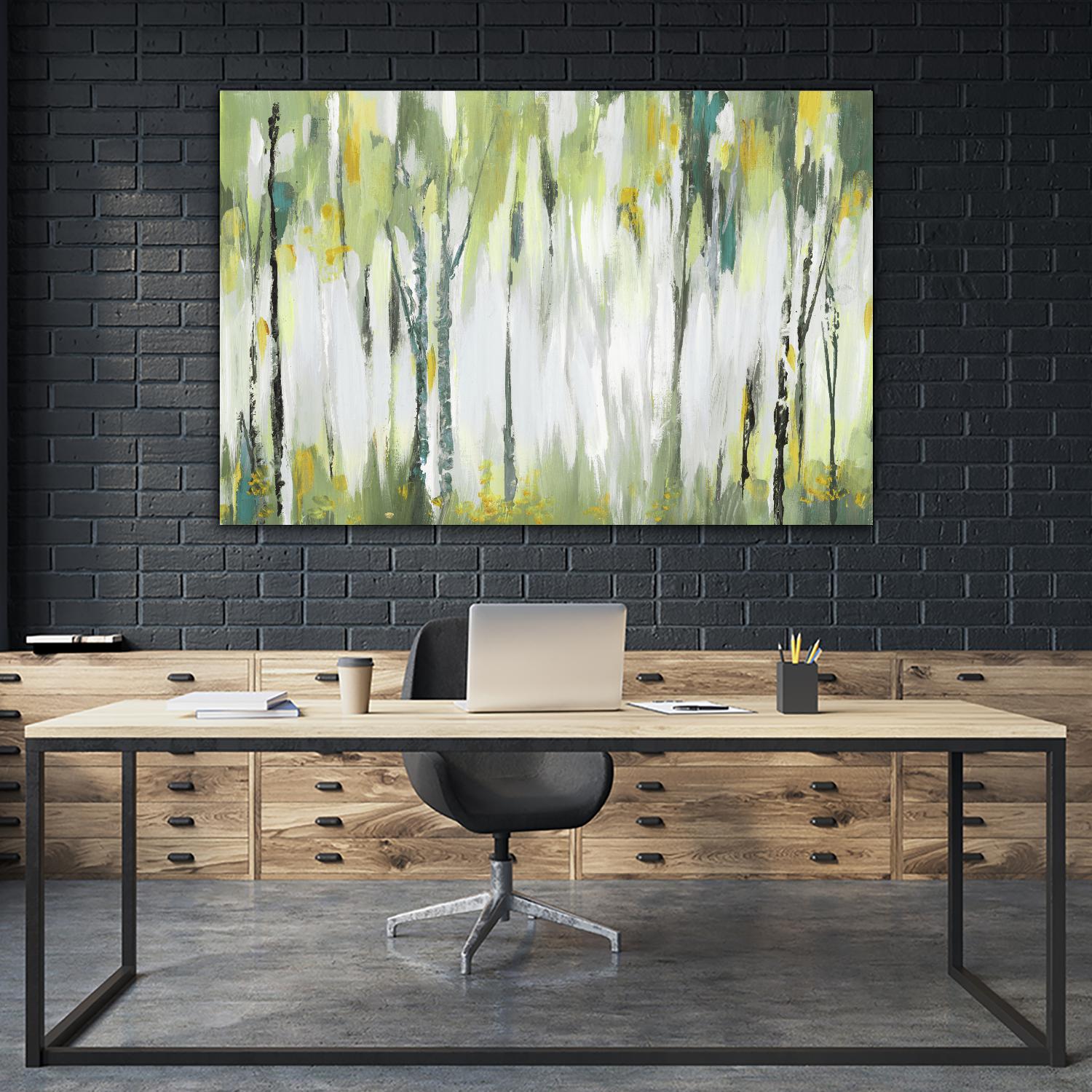 Breezy II by Valeria Mravyan on GIANT ART - yellow trees