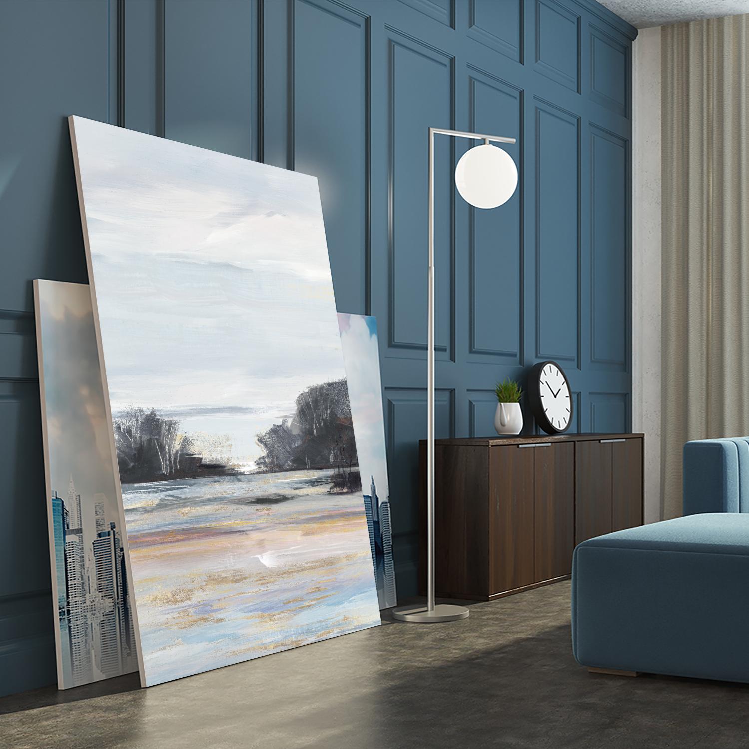 Organic Field I by Valeria Mravyan on GIANT ART - black landscape