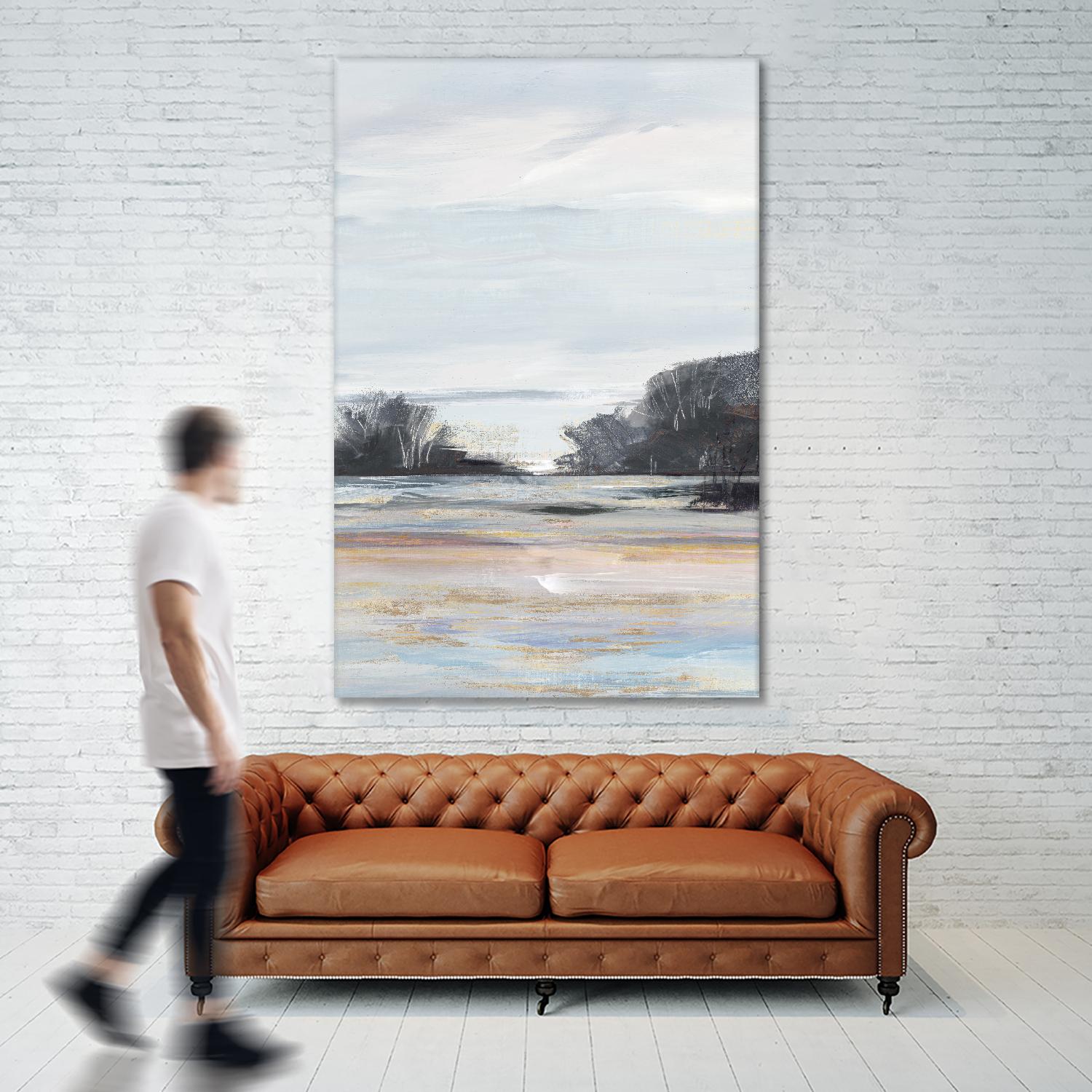 Organic Field I by Valeria Mravyan on GIANT ART - black landscape