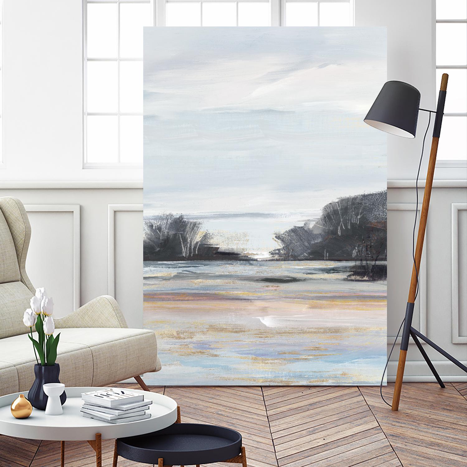 Organic Field I by Valeria Mravyan on GIANT ART - black landscape