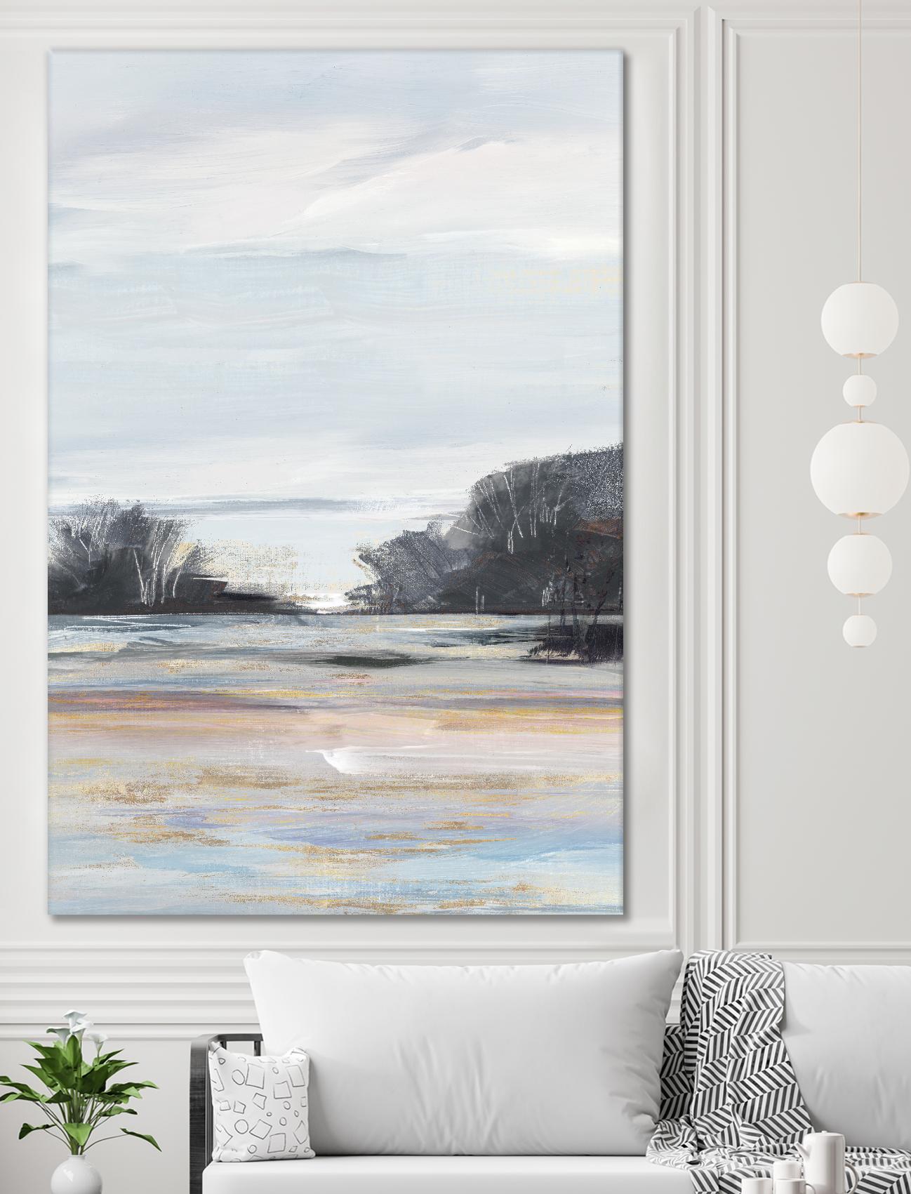 Organic Field I by Valeria Mravyan on GIANT ART - black landscape