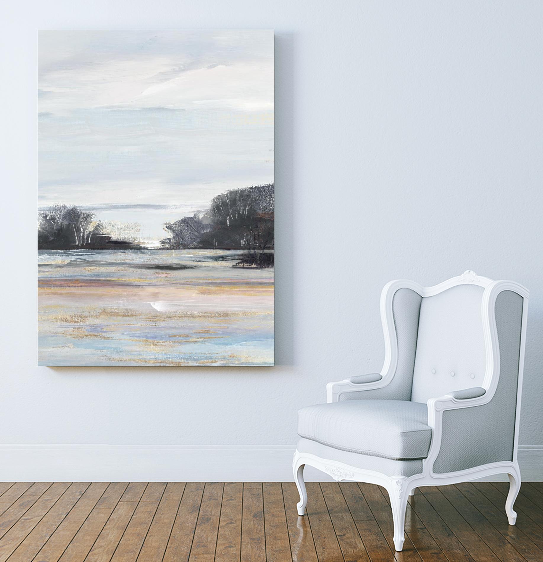 Organic Field I by Valeria Mravyan on GIANT ART - black landscape