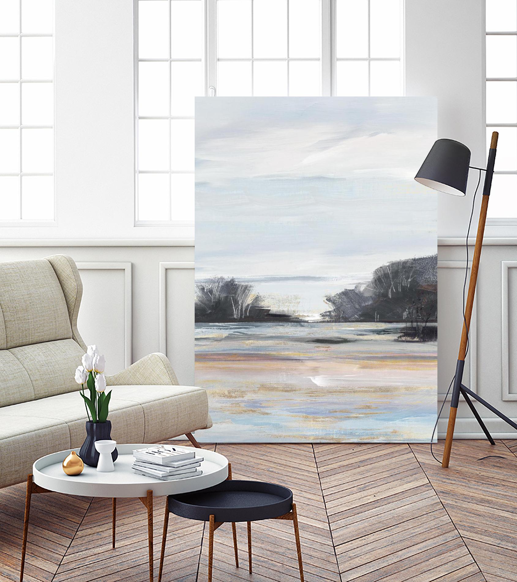 Organic Field I by Valeria Mravyan on GIANT ART - black landscape