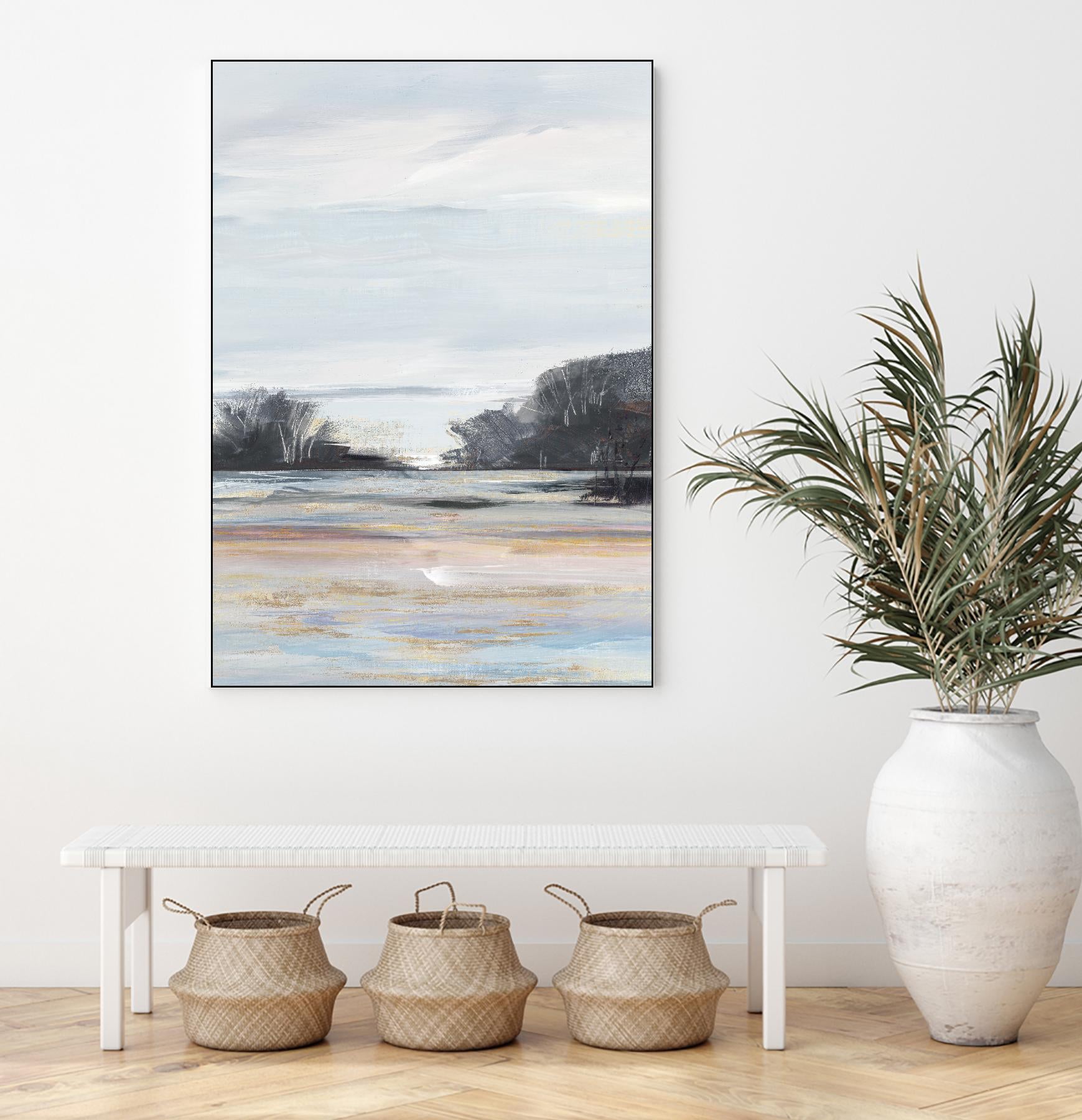 Organic Field I by Valeria Mravyan on GIANT ART - black landscape