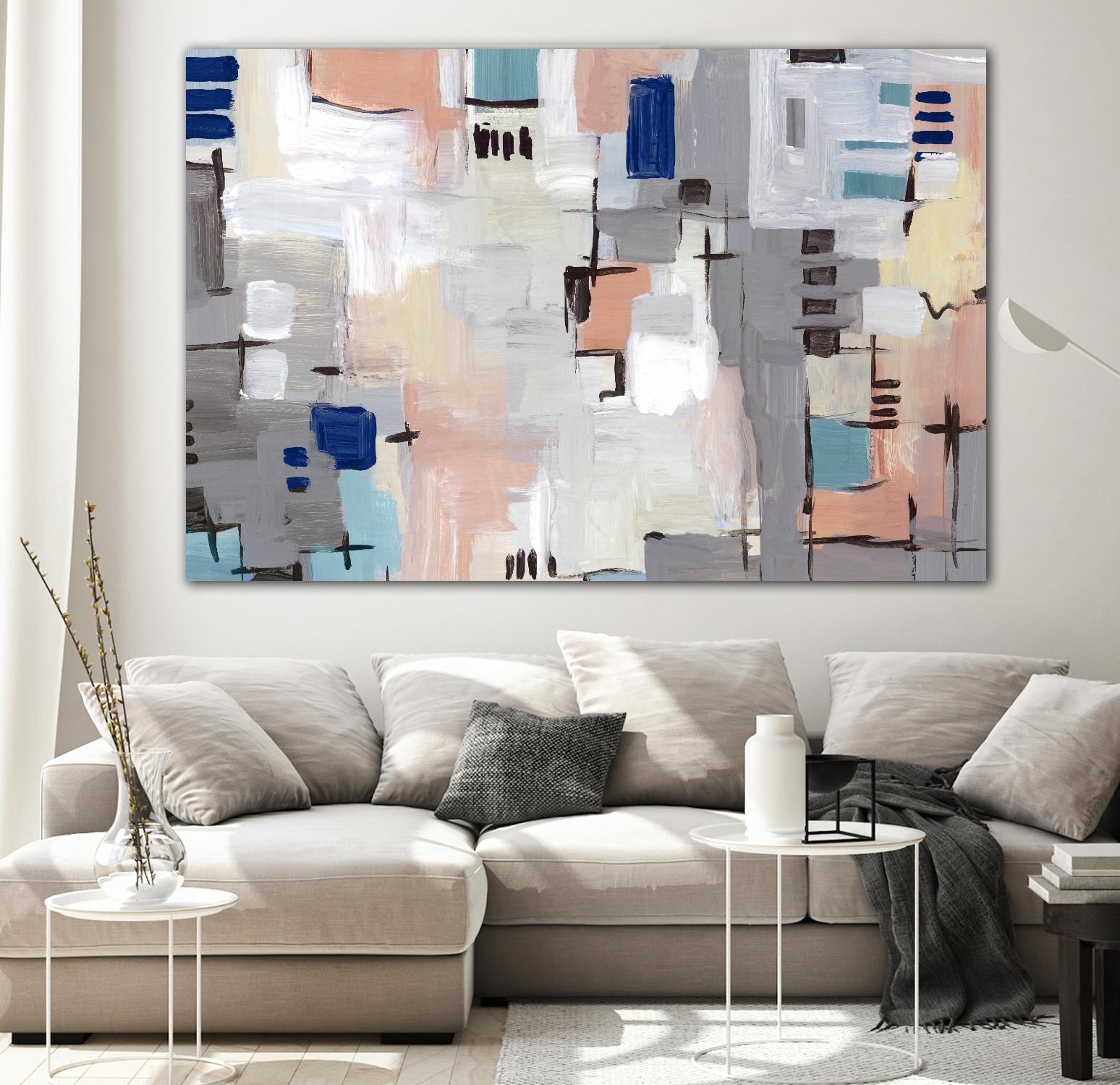 Intertwining Grid I by Lera on GIANT ART - abstract