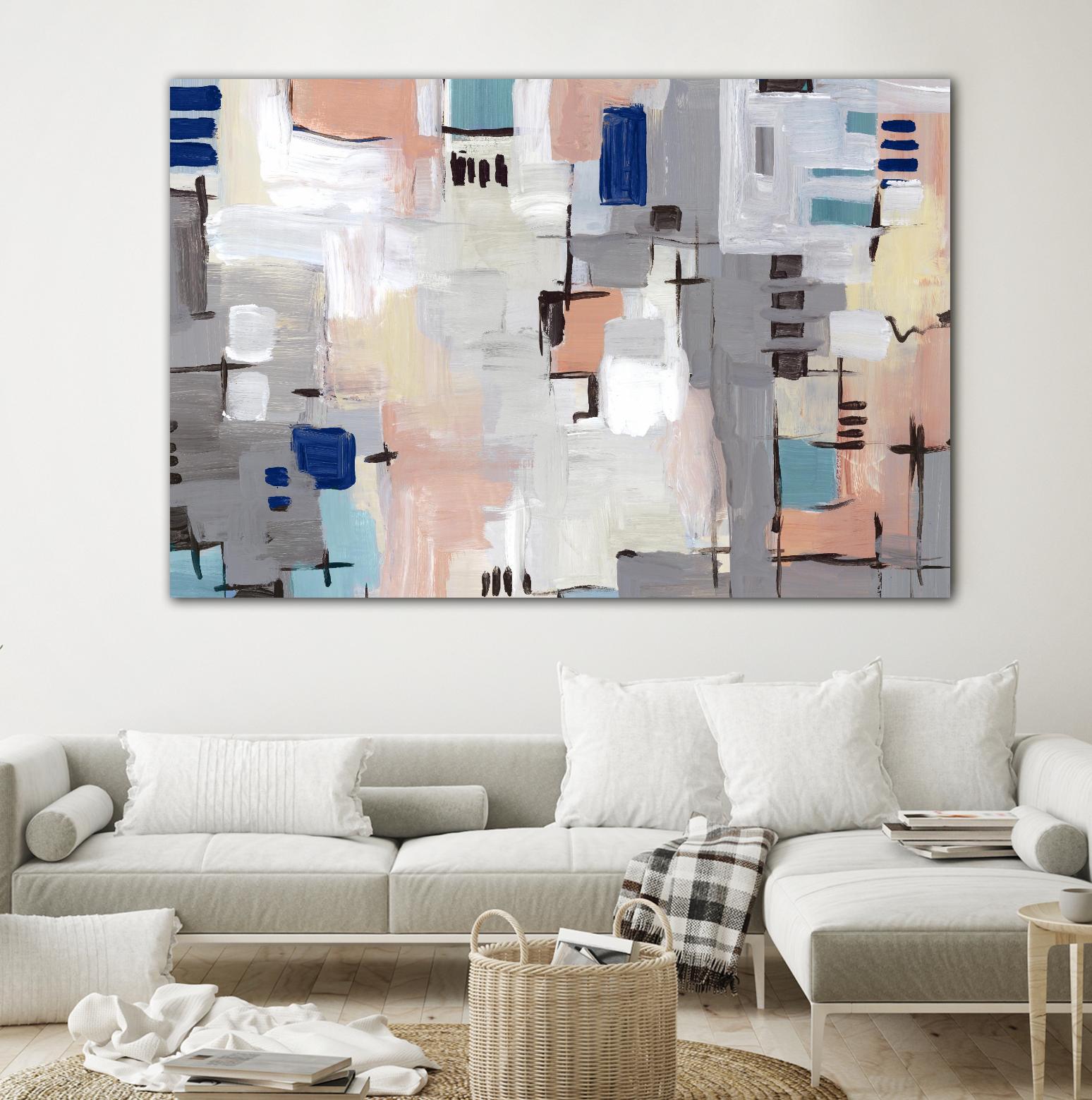 Intertwining Grid I by Lera on GIANT ART - abstract