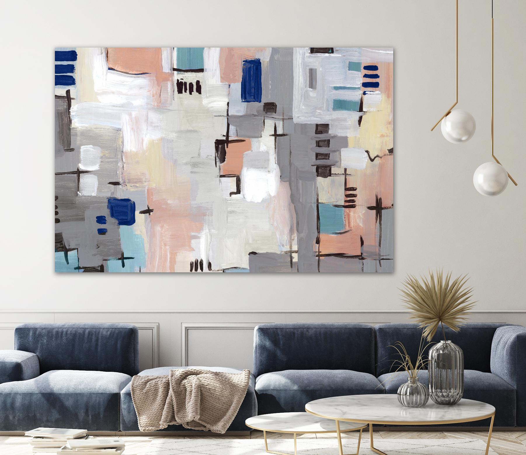 Intertwining Grid I by Lera on GIANT ART - abstract