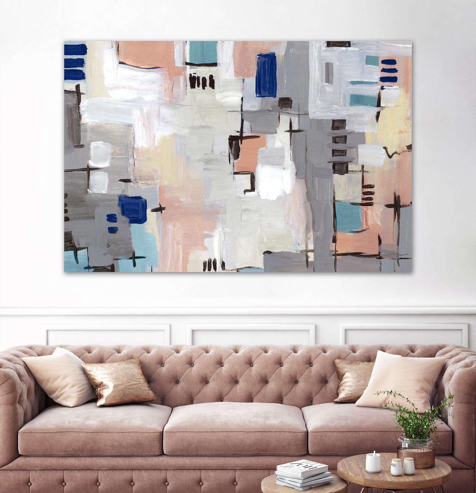 Intertwining Grid I by Lera on GIANT ART - abstract