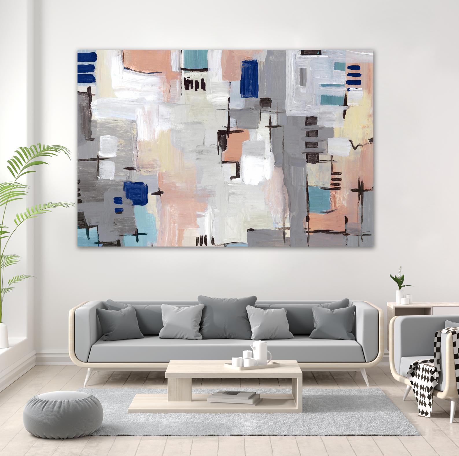 Intertwining Grid I by Lera on GIANT ART - abstract