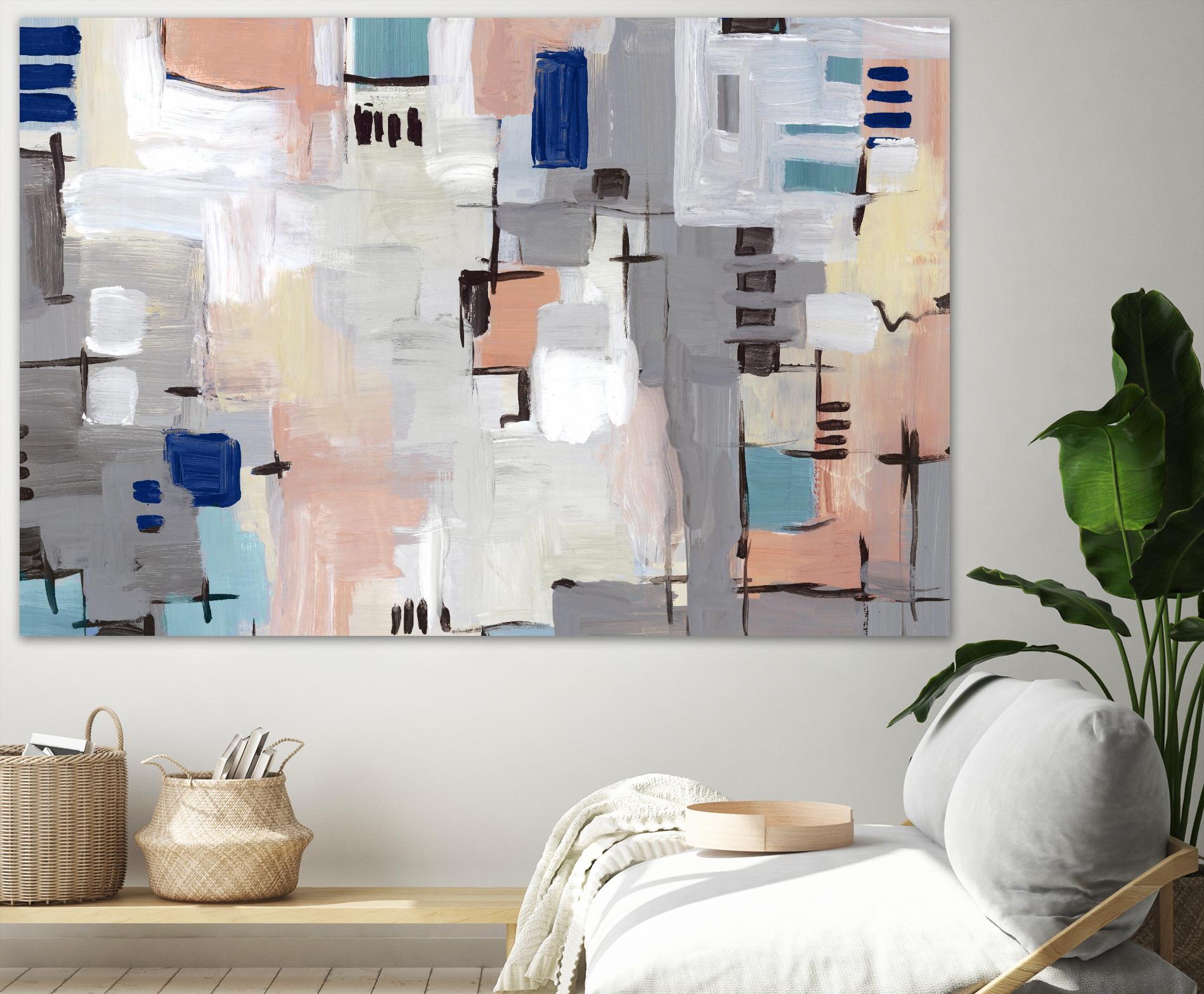 Intertwining Grid I by Lera on GIANT ART - abstract