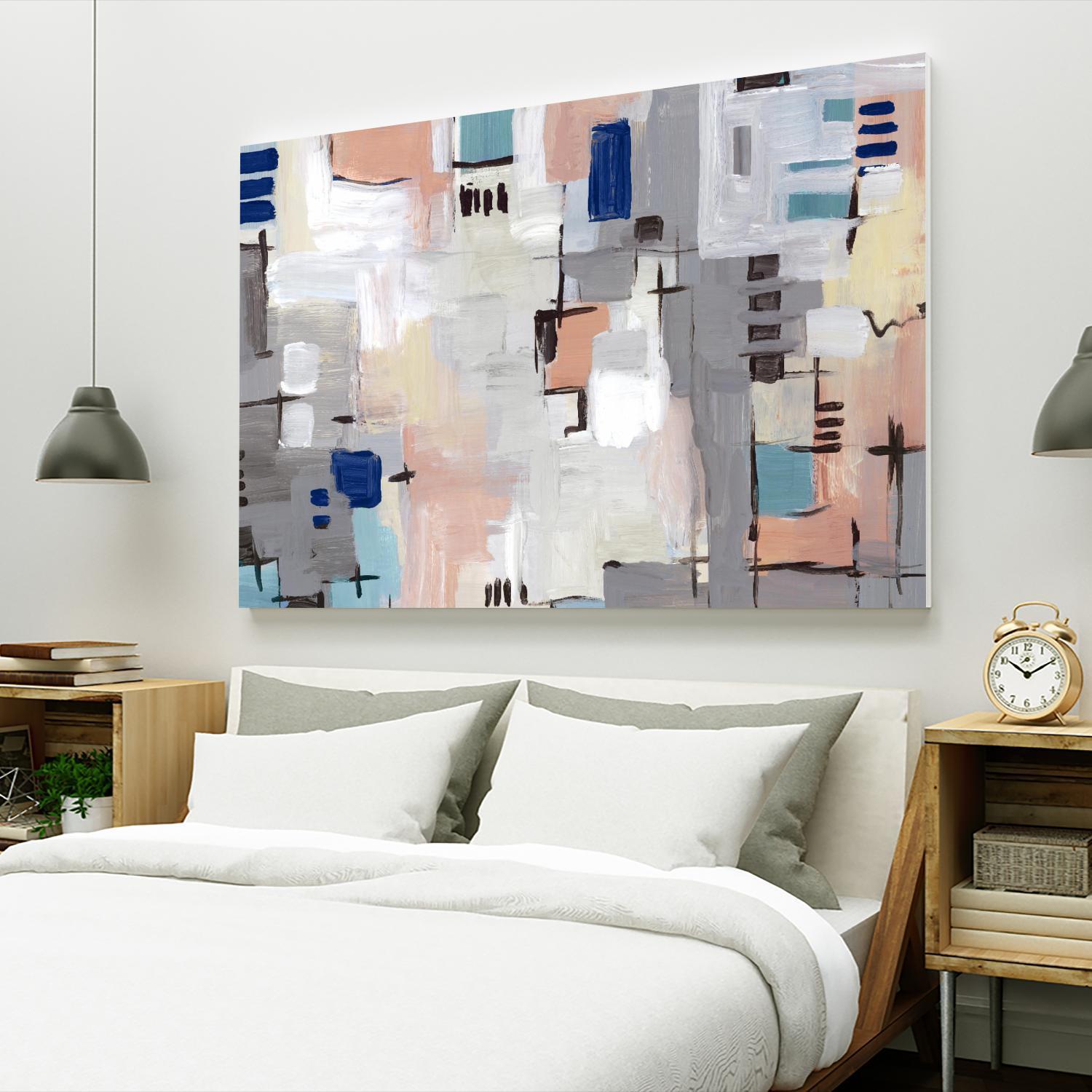 Intertwining Grid I by Lera on GIANT ART - abstract