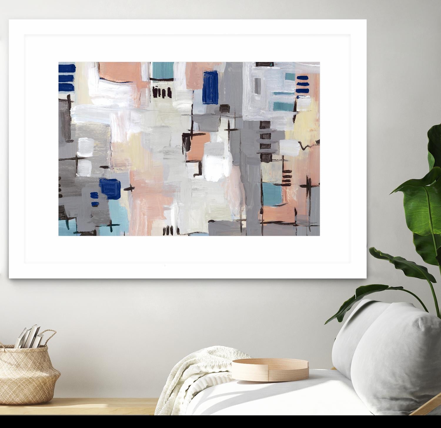 Intertwining Grid I by Lera on GIANT ART - abstract