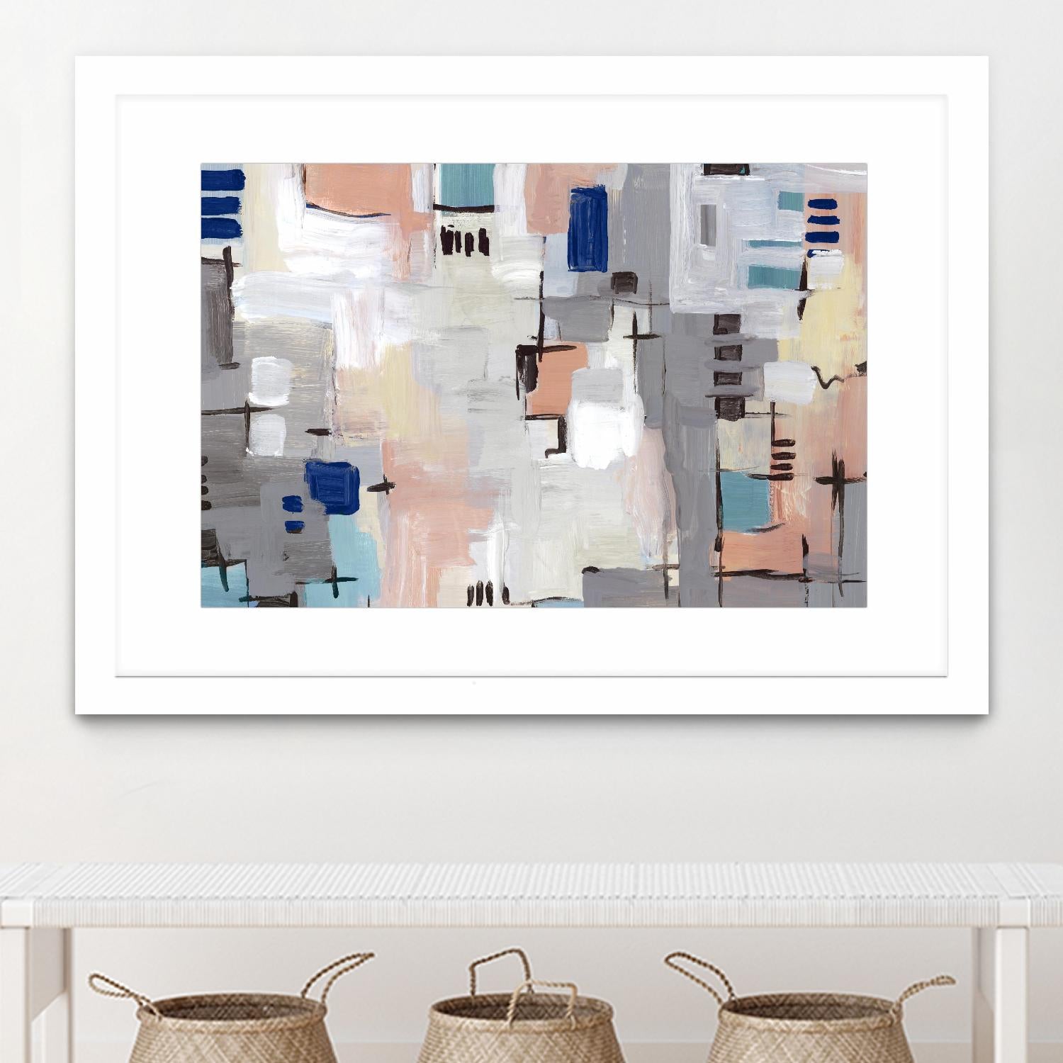 Intertwining Grid I by Lera on GIANT ART - abstract