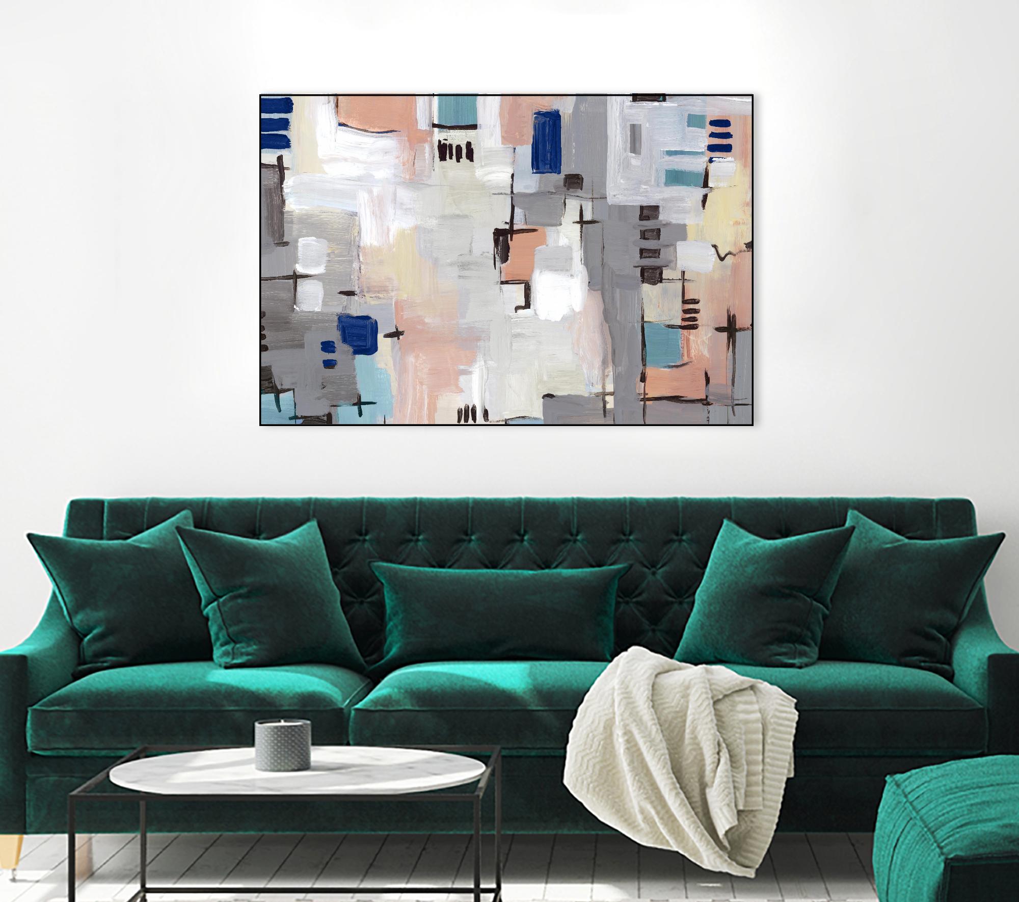 Intertwining Grid I by Lera on GIANT ART - abstract