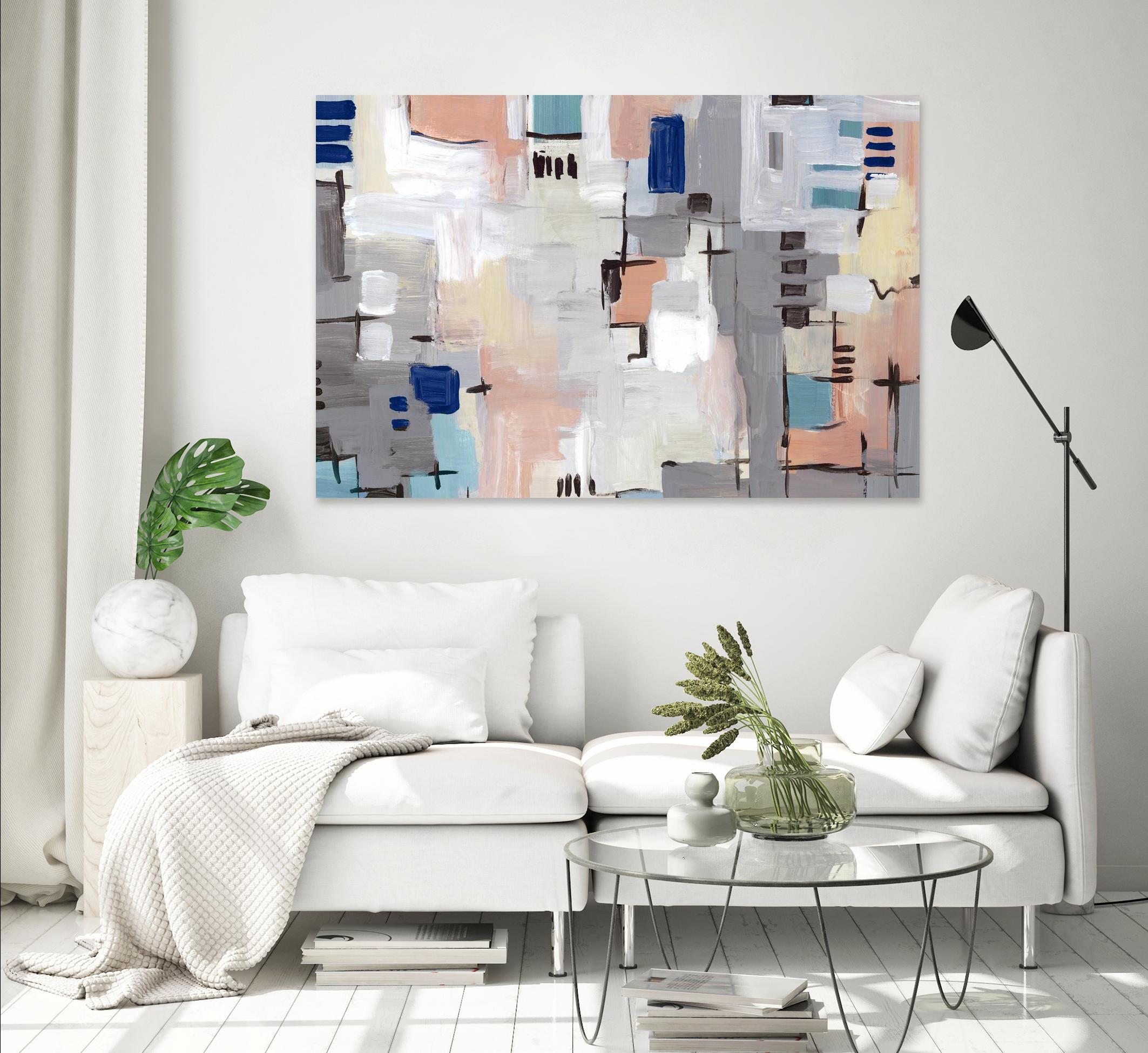 Intertwining Grid I by Lera on GIANT ART - abstract