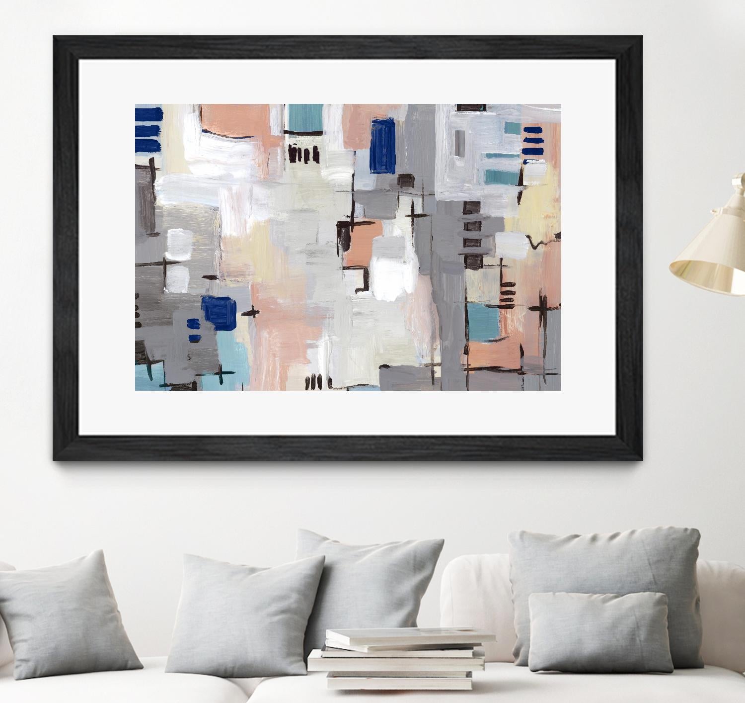 Intertwining Grid I by Lera on GIANT ART - abstract