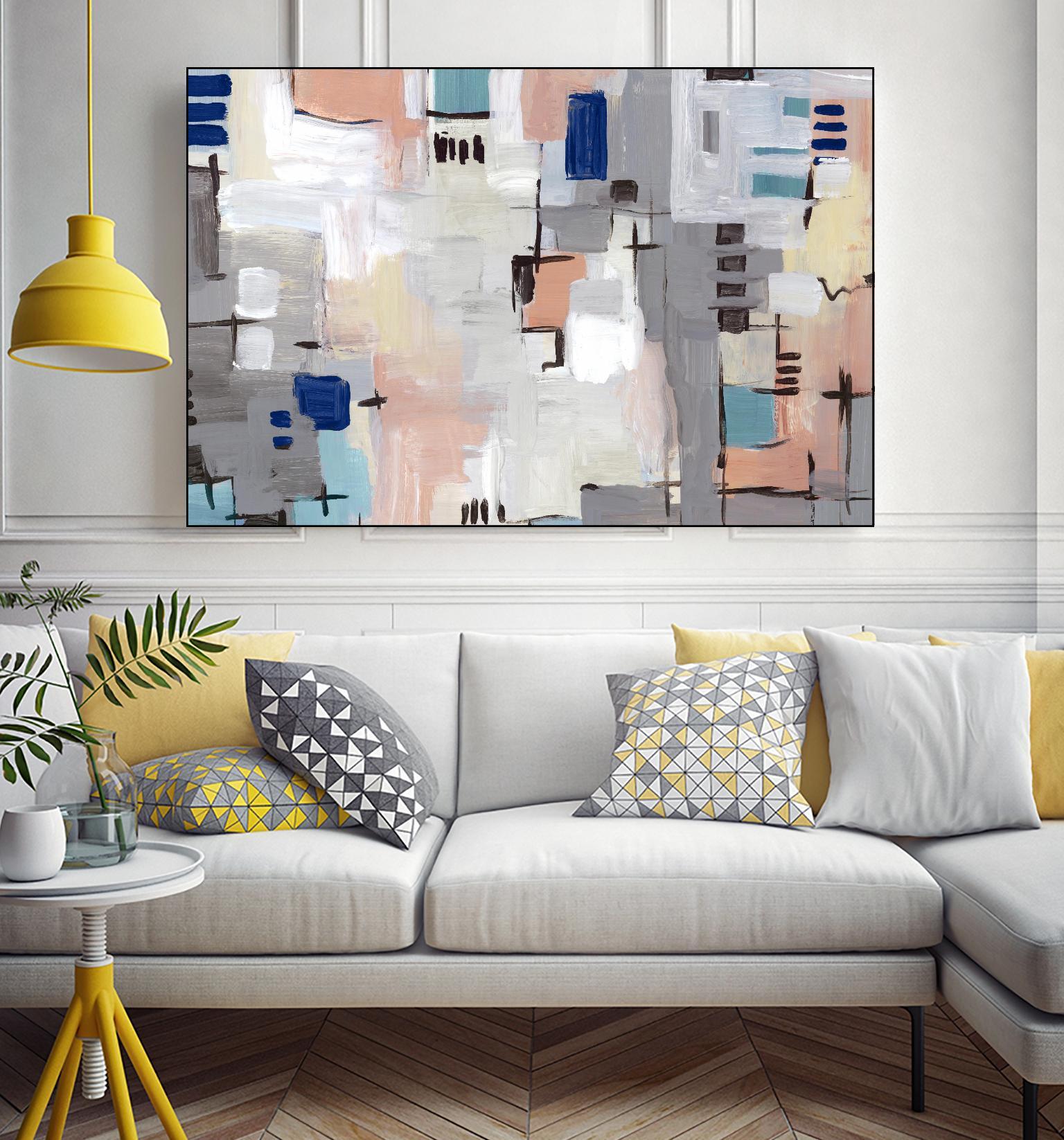 Intertwining Grid I by Lera on GIANT ART - abstract