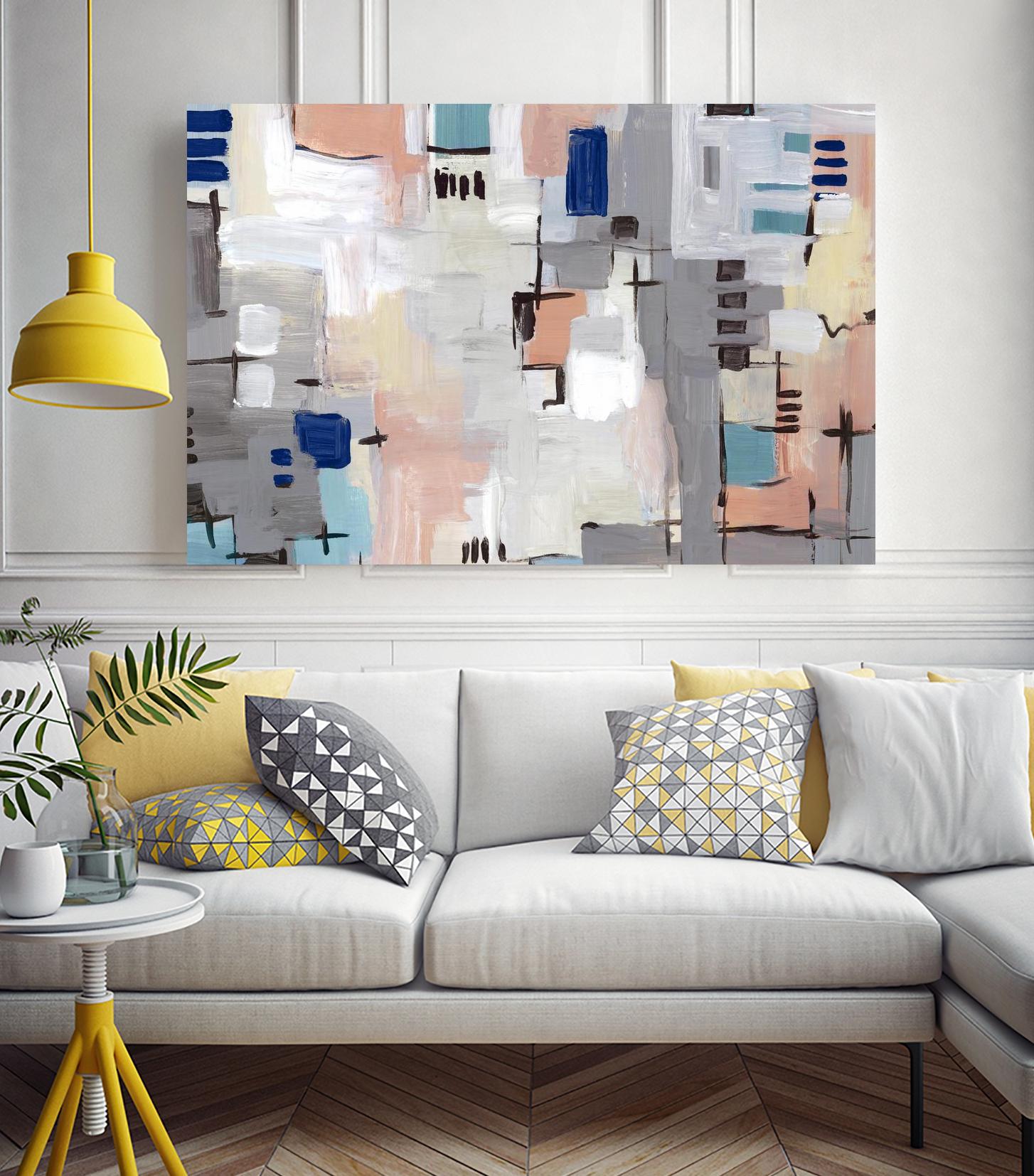 Intertwining Grid I by Lera on GIANT ART - abstract