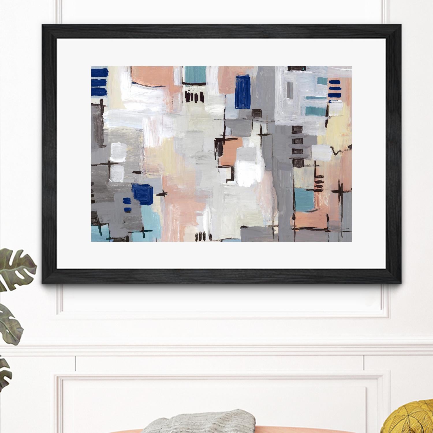 Intertwining Grid I by Lera on GIANT ART - abstract