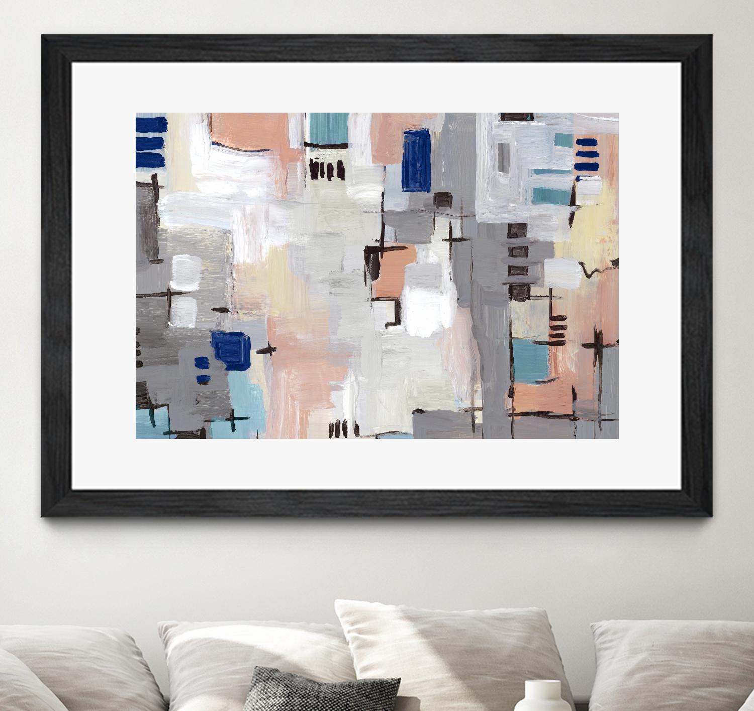 Intertwining Grid I by Lera on GIANT ART - abstract