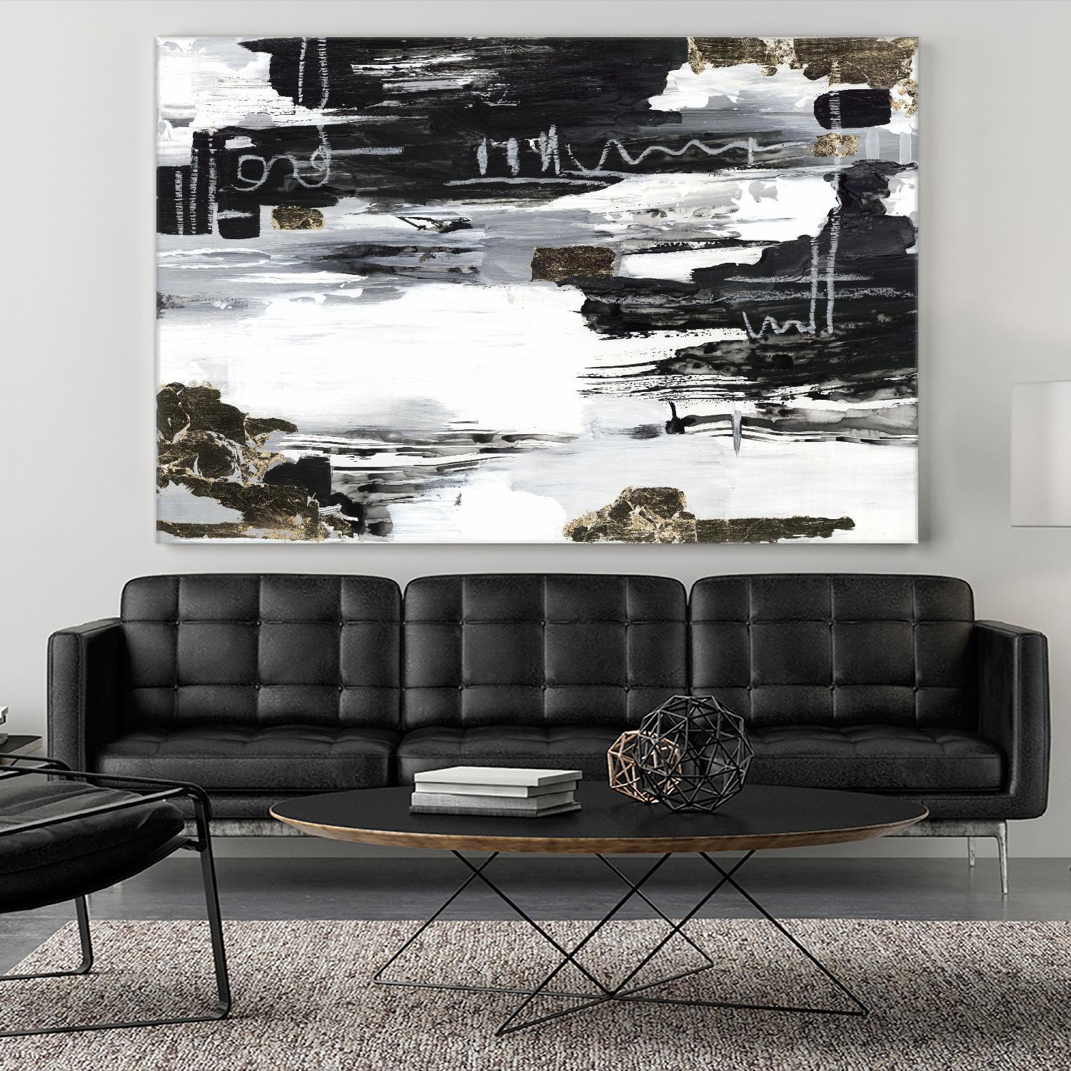 Balancing Blue by Lera on GIANT ART - abstract