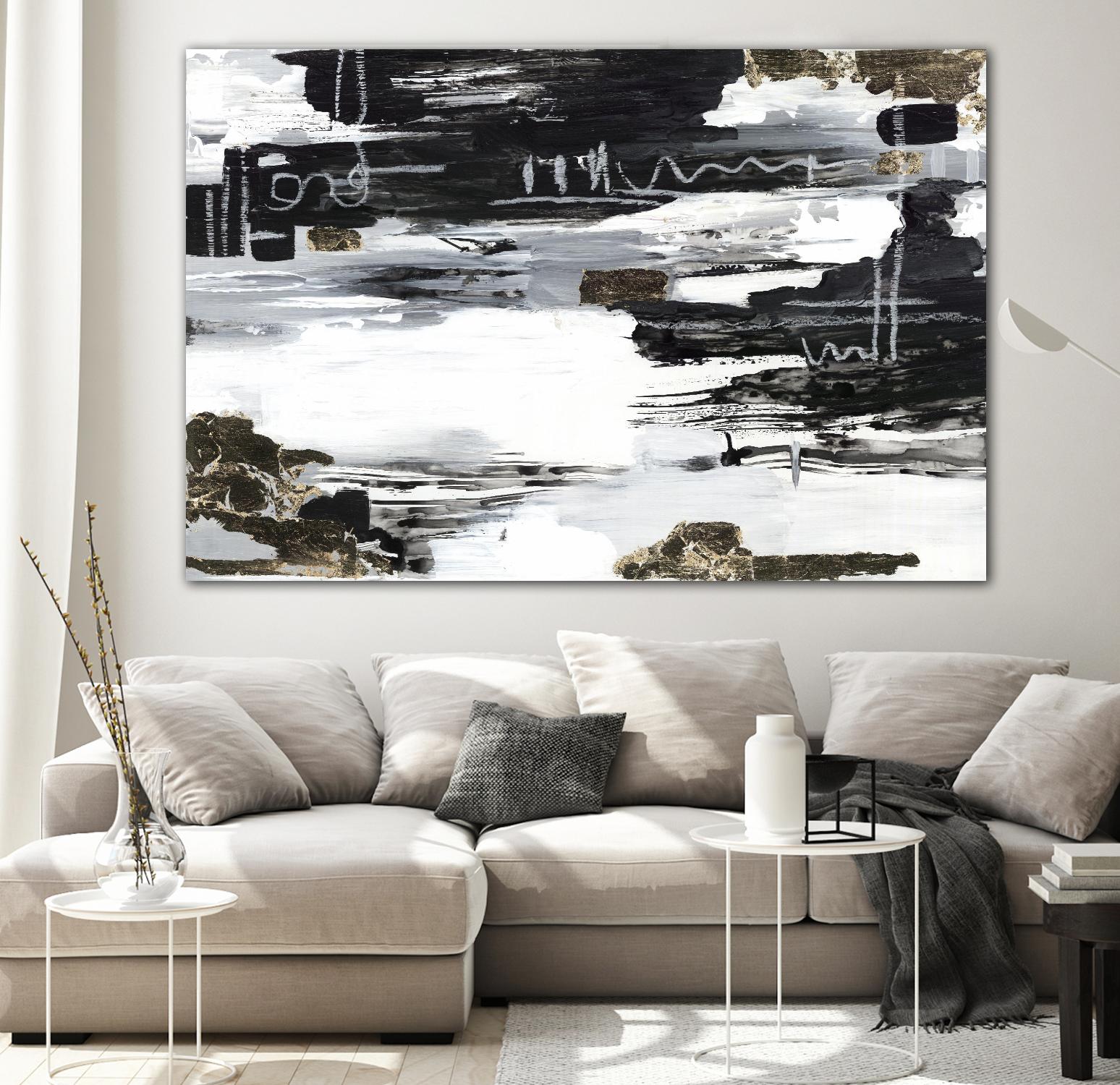 Balancing Blue by Lera on GIANT ART - abstract