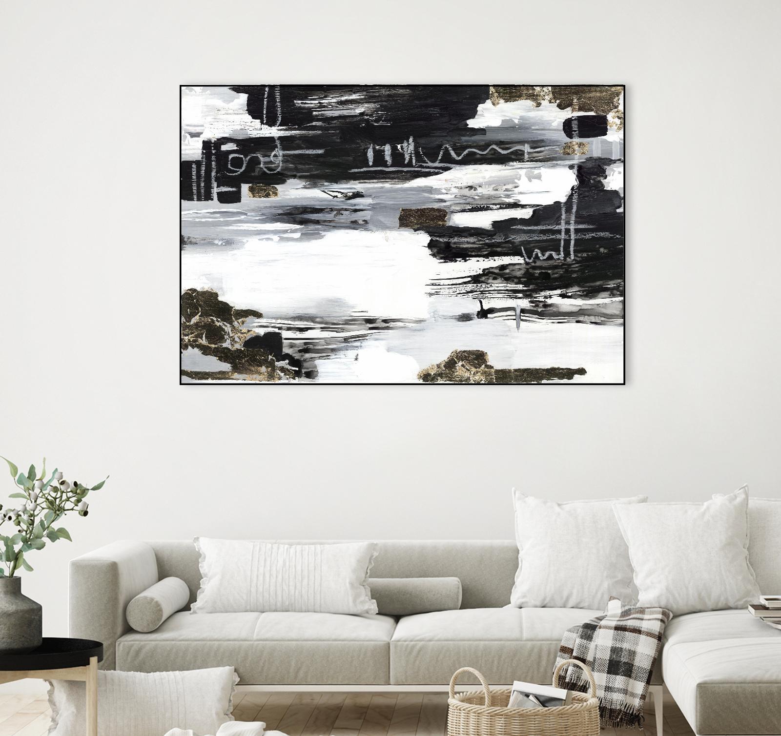 Balancing Blue by Lera on GIANT ART - abstract