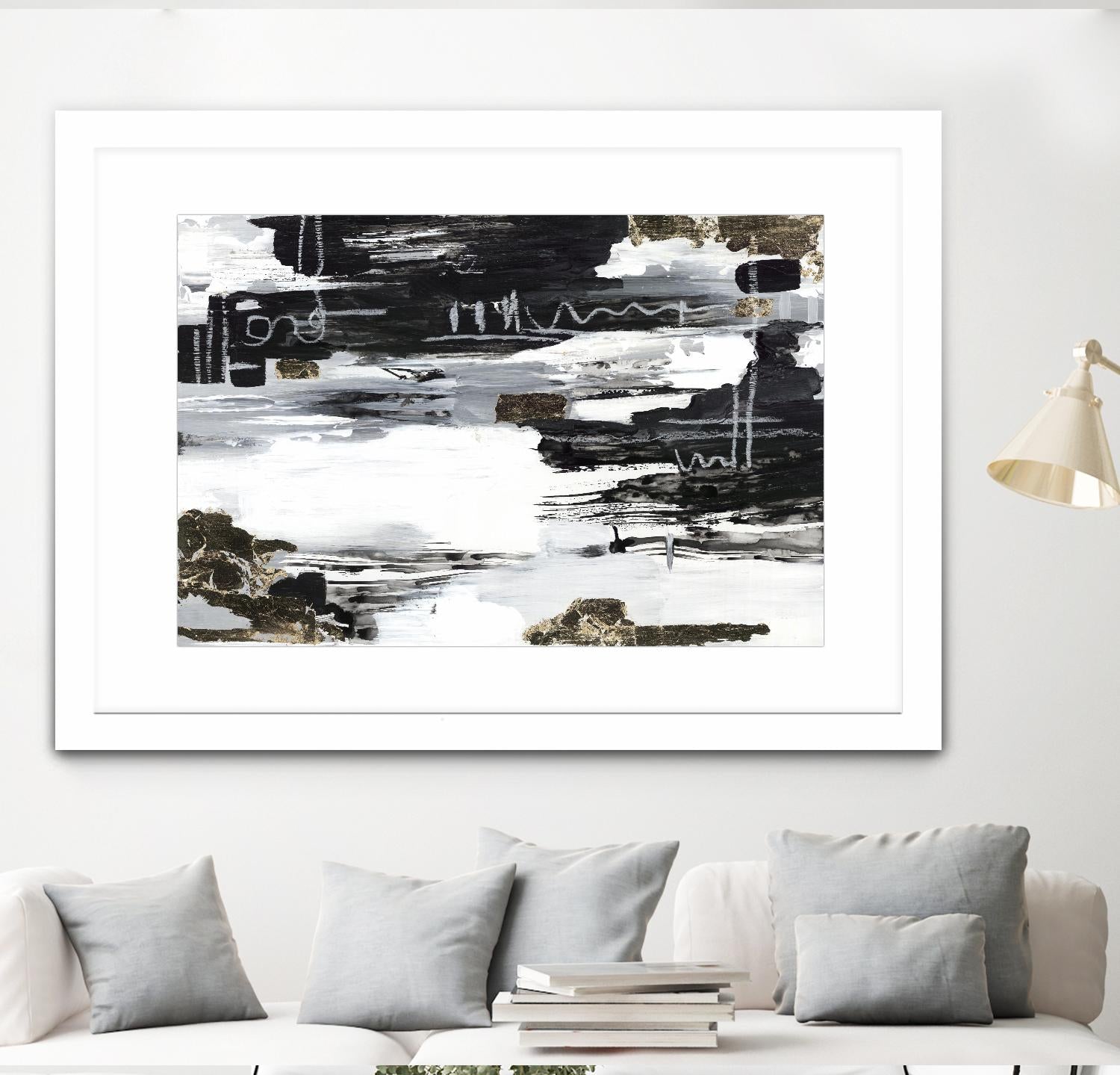 Balancing Blue by Lera on GIANT ART - abstract