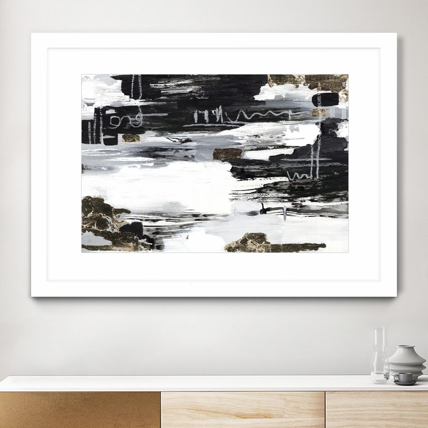 Balancing Blue by Lera on GIANT ART - abstract