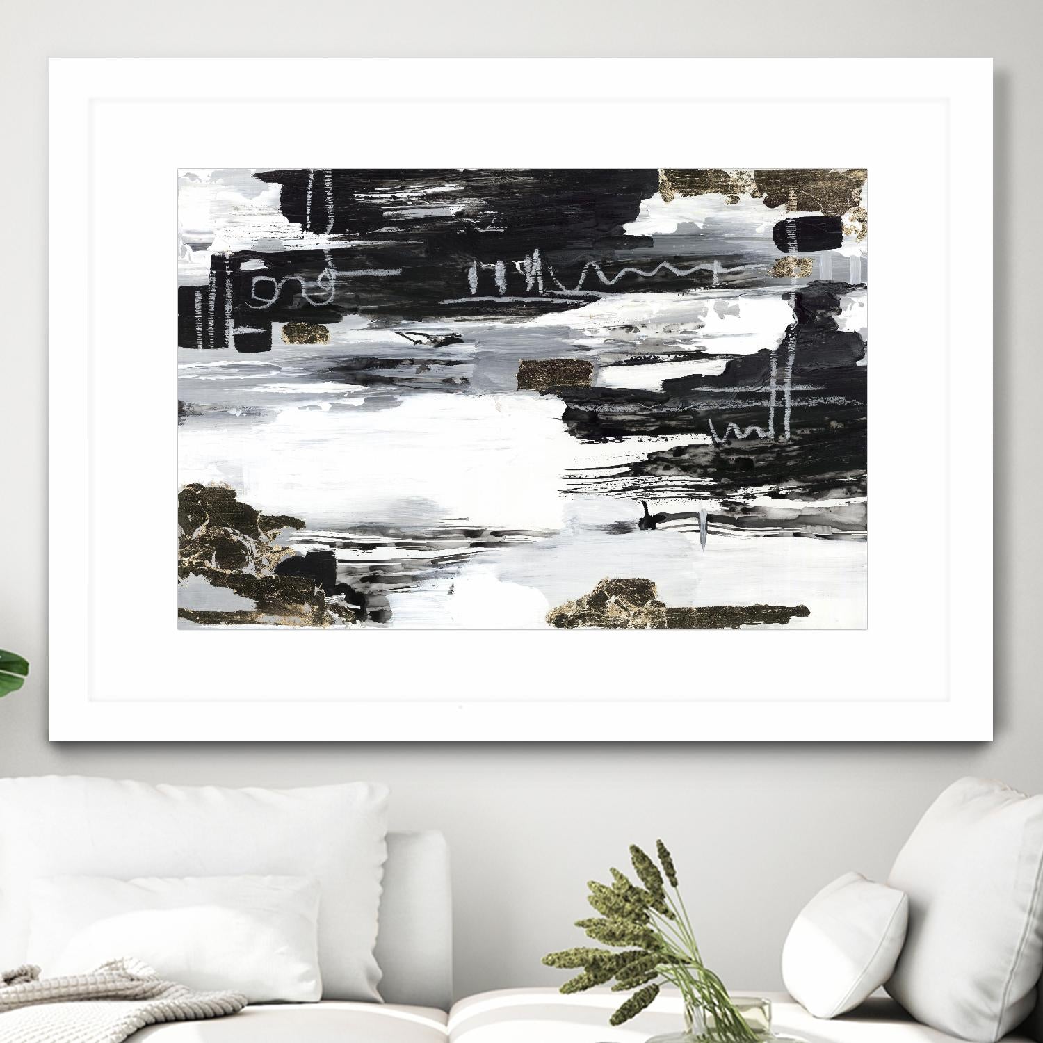 Balancing Blue by Lera on GIANT ART - abstract