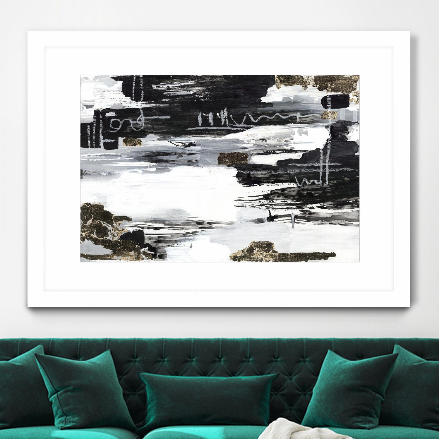 Balancing Blue by Lera on GIANT ART - abstract