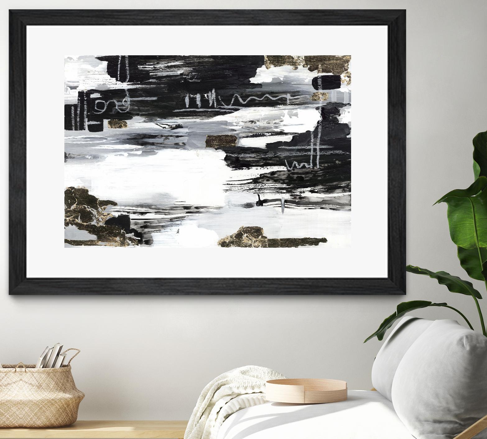 Balancing Blue by Lera on GIANT ART - abstract