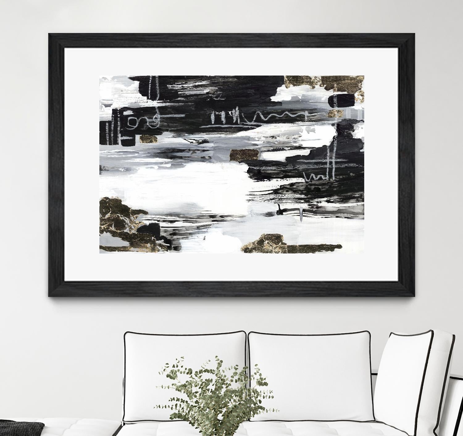 Balancing Blue by Lera on GIANT ART - abstract