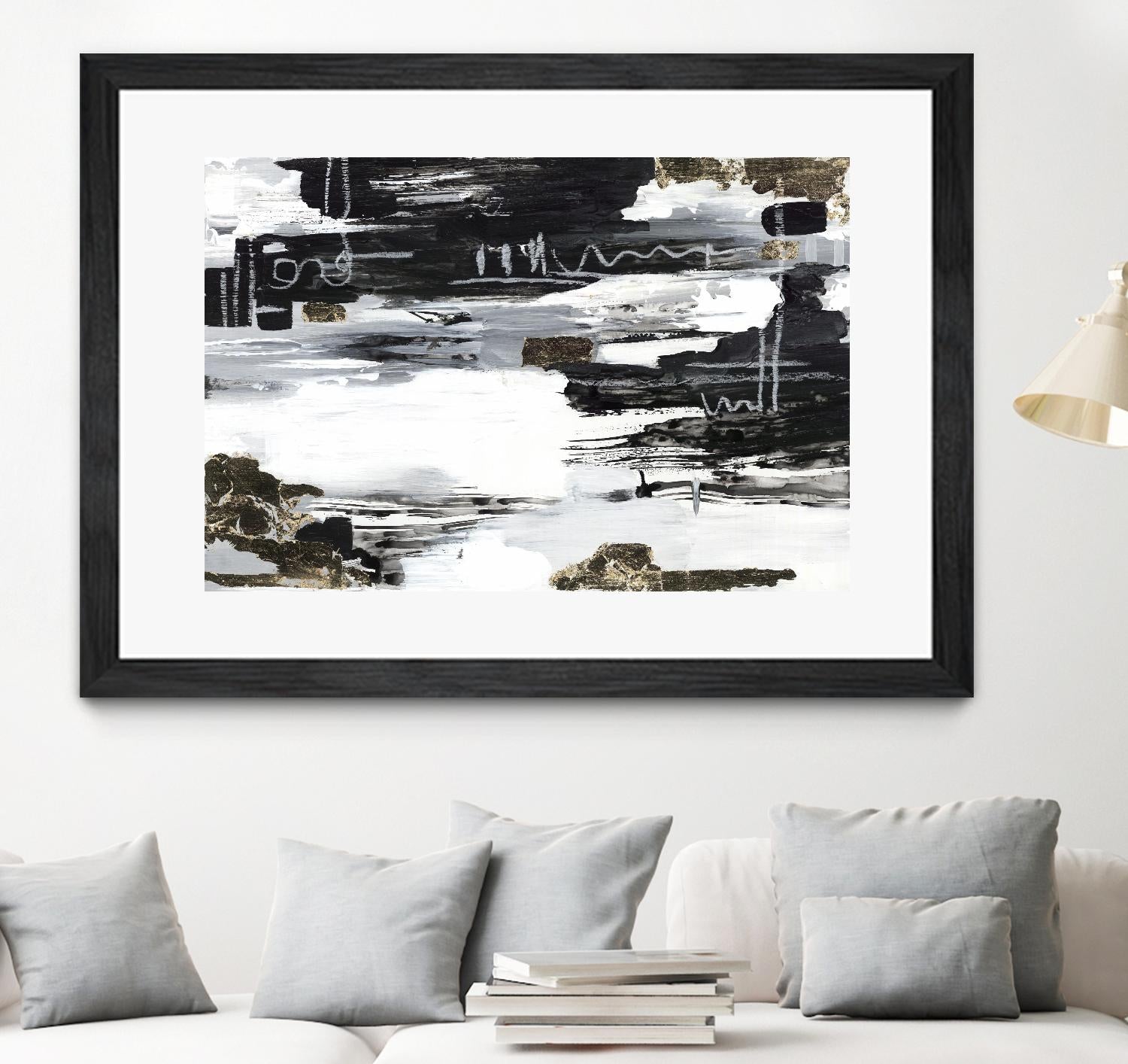 Balancing Blue by Lera on GIANT ART - abstract