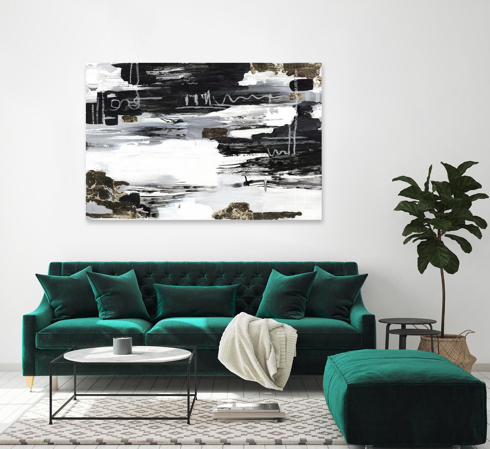 Balancing Blue by Lera on GIANT ART - abstract