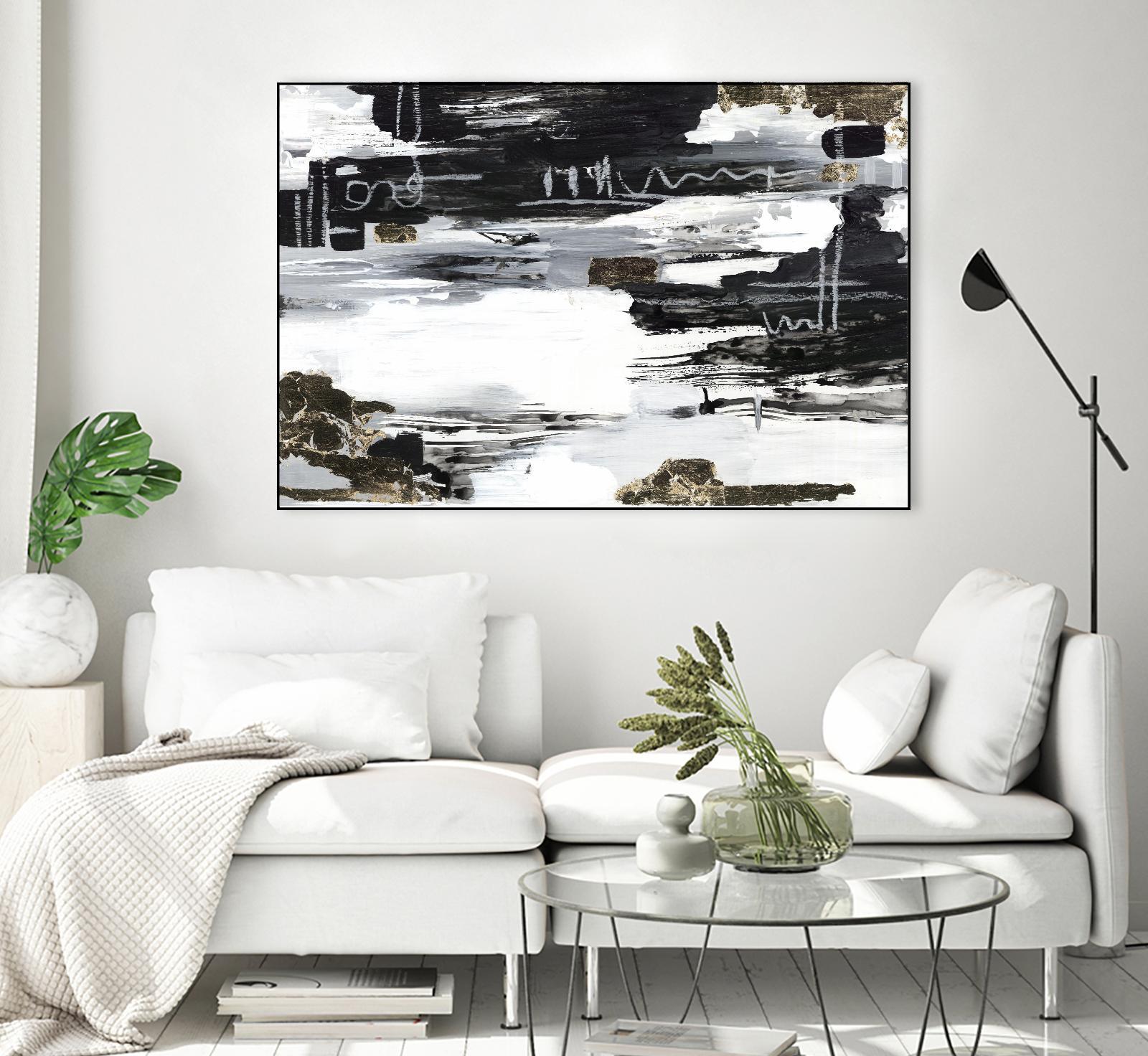 Balancing Blue by Lera on GIANT ART - abstract