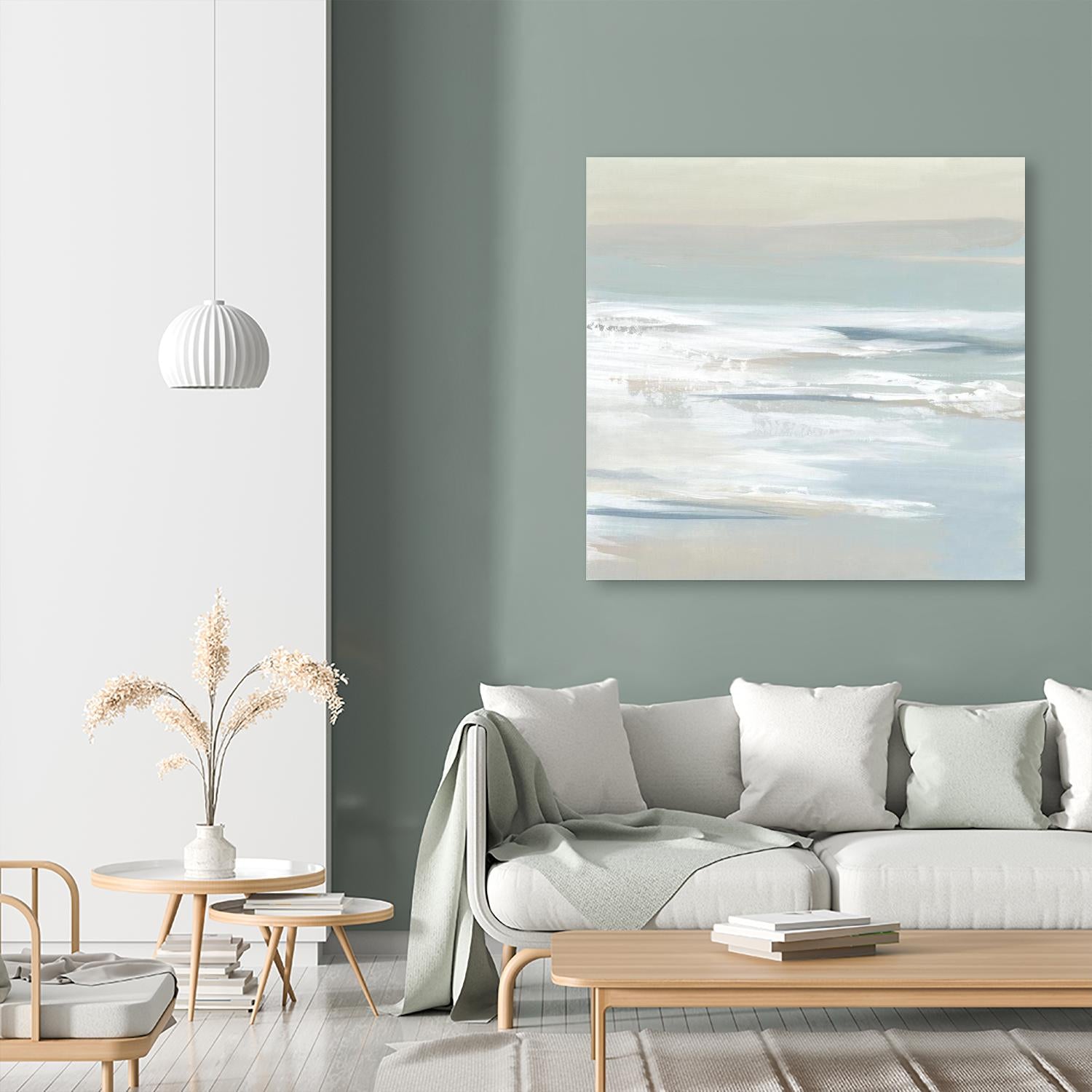 Shadows of the Sea I by Lera on GIANT ART - beige abstract