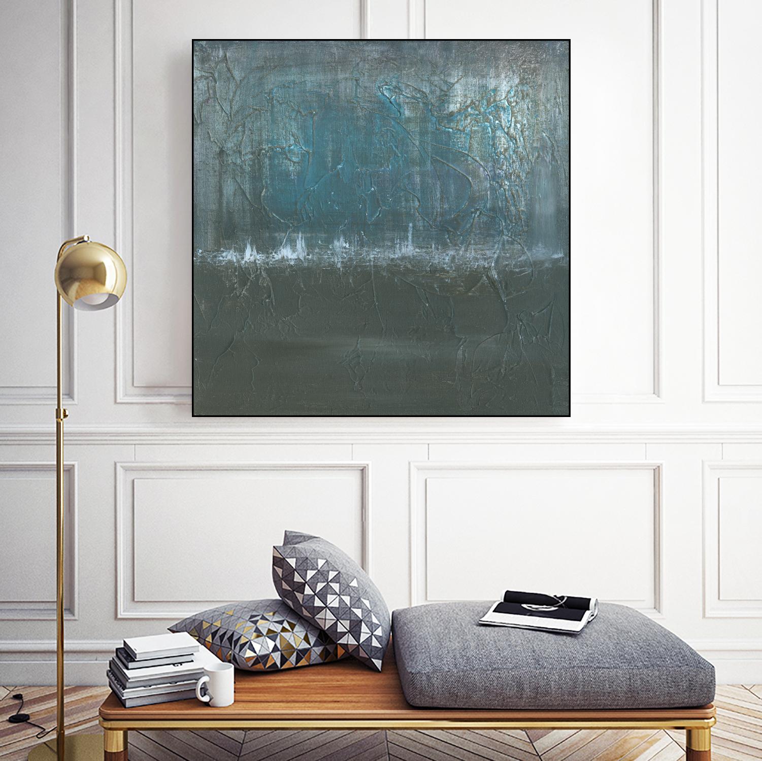 Silver of Twilight by Matt Leblanc on GIANT ART - grey abstract
