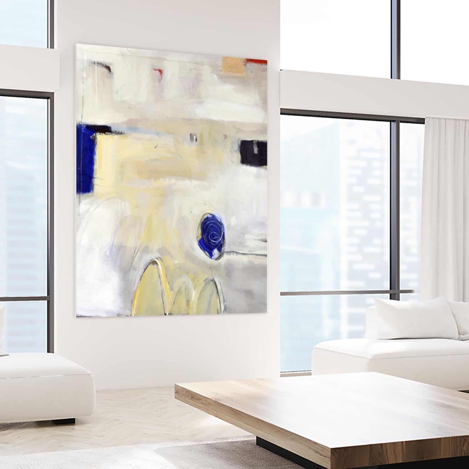 Unwind I by Mark Pulliam on GIANT ART - blue abstract