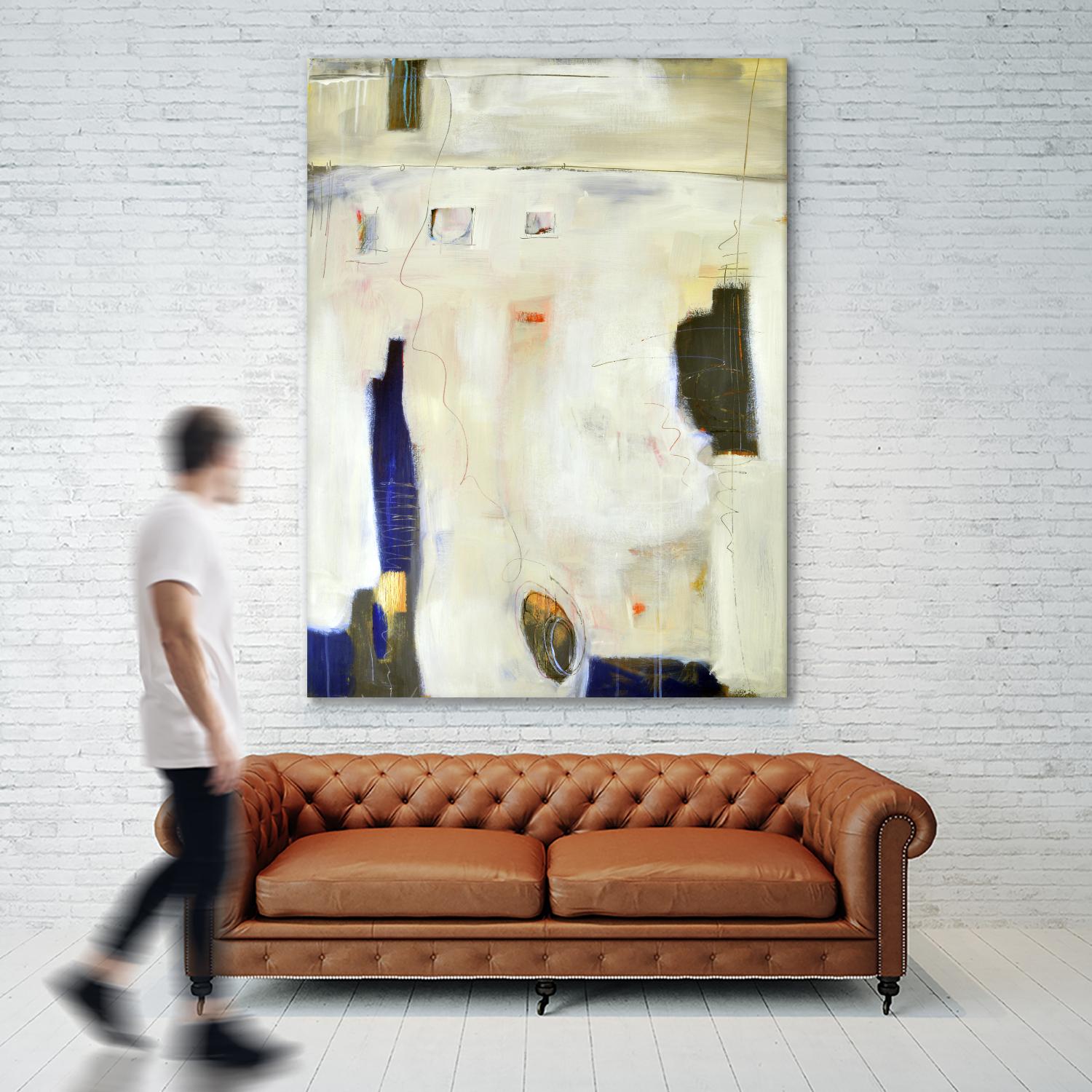 Unwind II by Mark Pulliam on GIANT ART - blue abstract