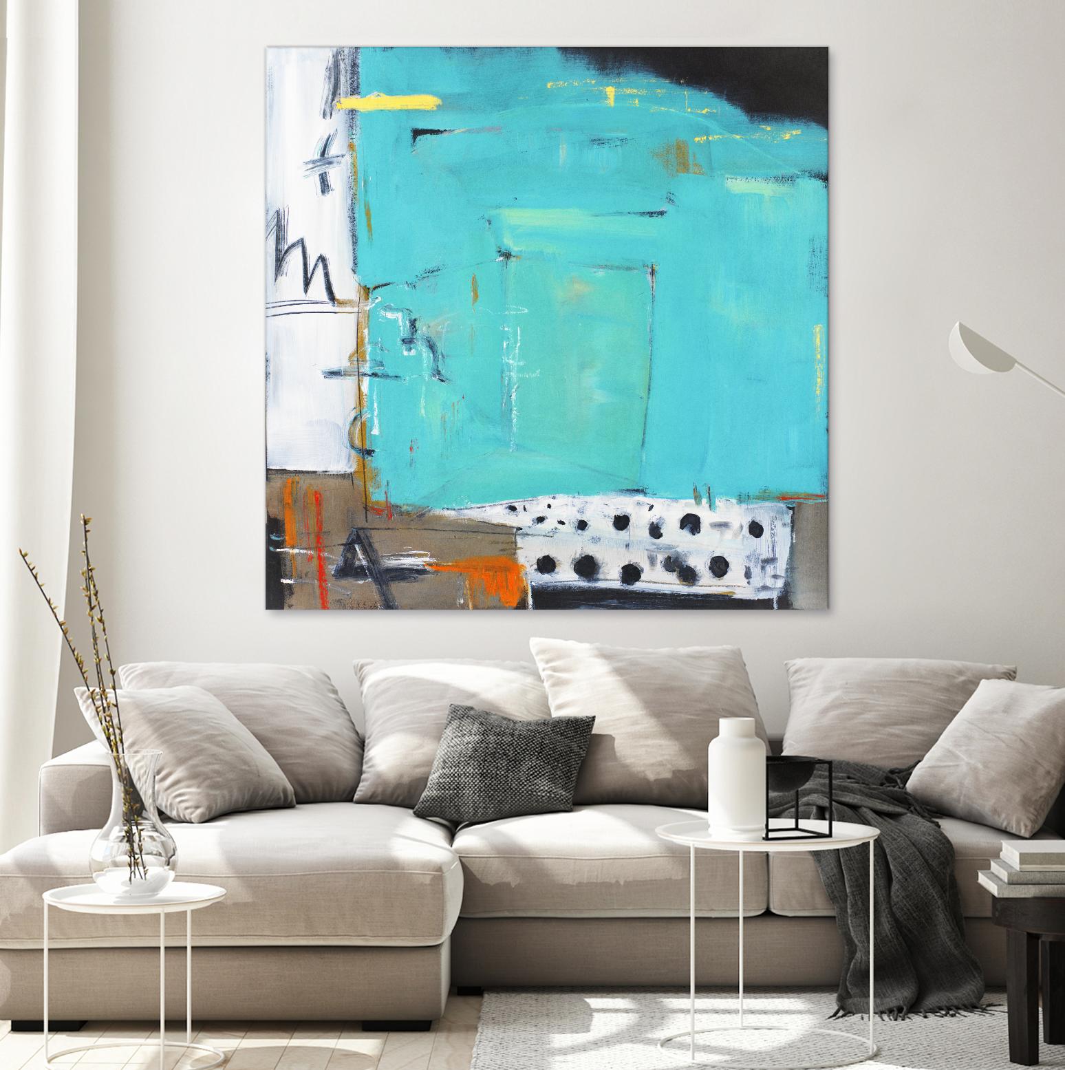 Ocean Side Café by Mark Pulliam on GIANT ART - white abstract