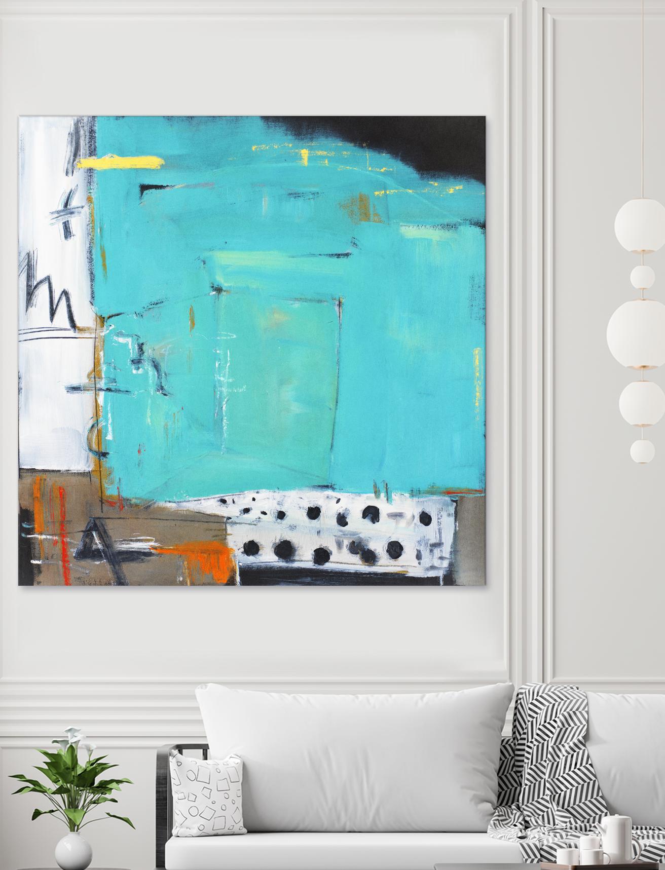 Ocean Side Café by Mark Pulliam on GIANT ART - white abstract