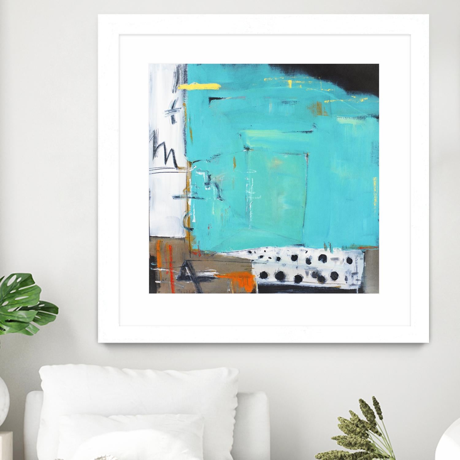 Ocean Side Café by Mark Pulliam on GIANT ART - white abstract