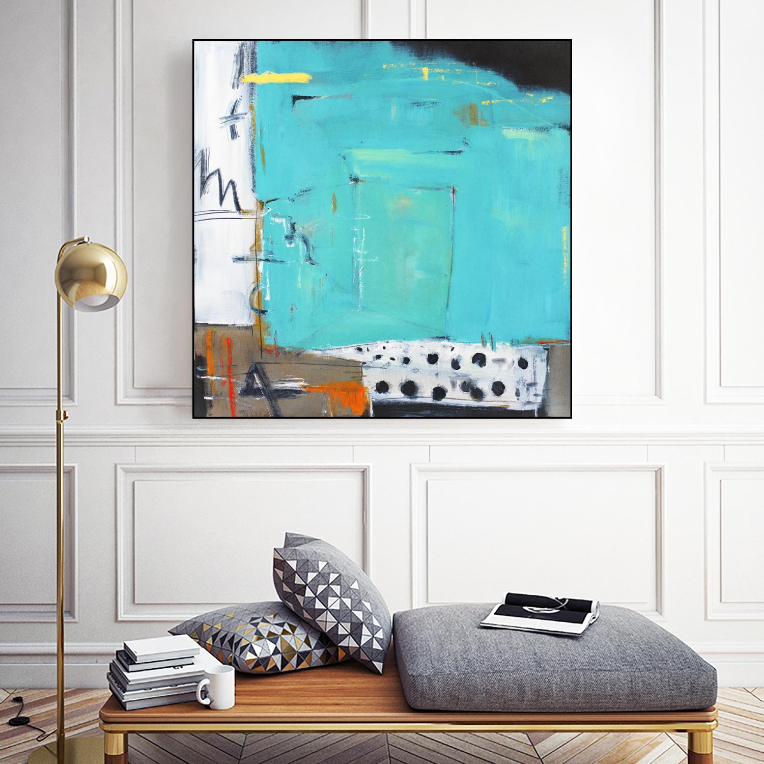 Ocean Side Café by Mark Pulliam on GIANT ART - white abstract