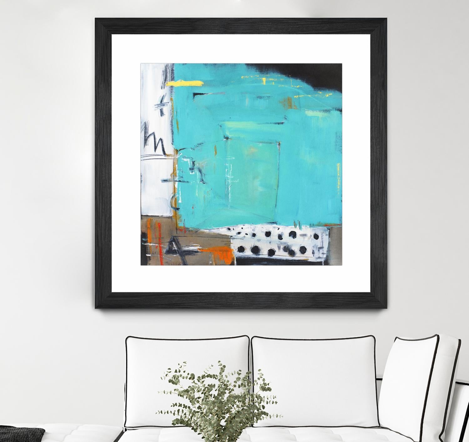 Ocean Side Café by Mark Pulliam on GIANT ART - white abstract