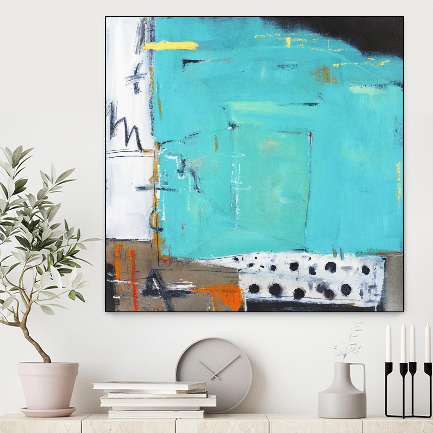 Ocean Side Café by Mark Pulliam on GIANT ART - white abstract