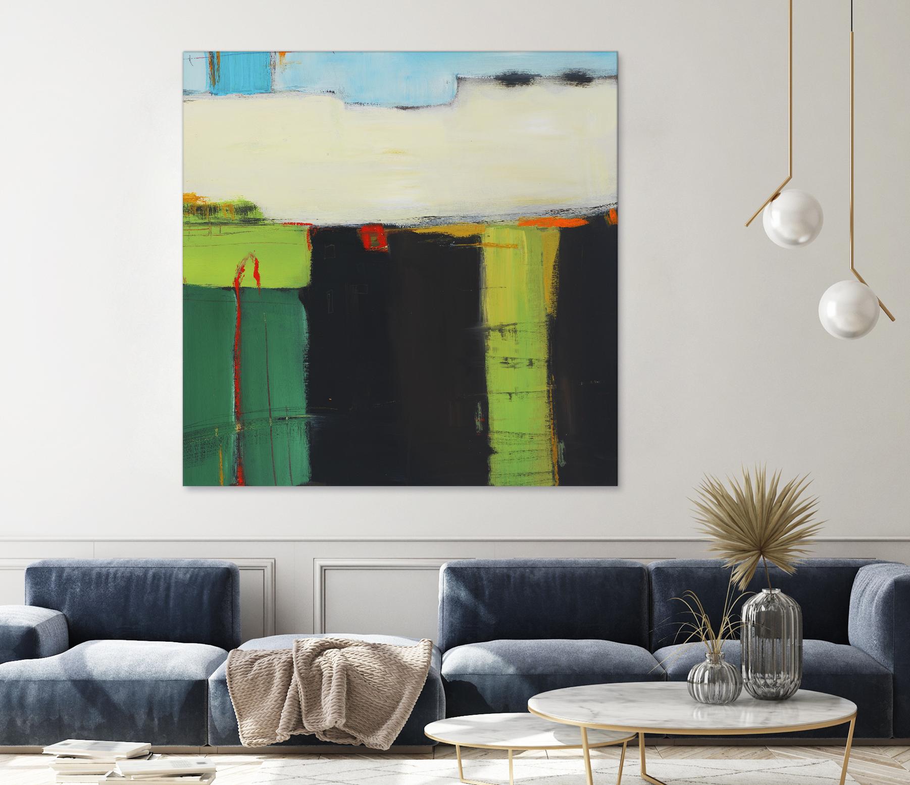 Red House View by Mark Pulliam on GIANT ART - black abstract