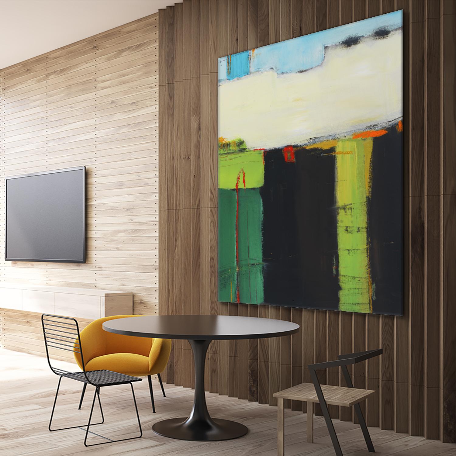 Red House View by Mark Pulliam on GIANT ART - black abstract