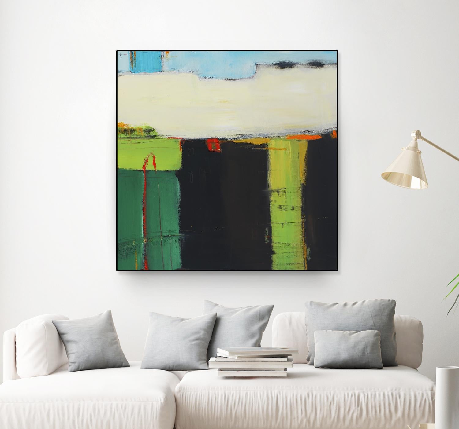 Red House View by Mark Pulliam on GIANT ART - black abstract