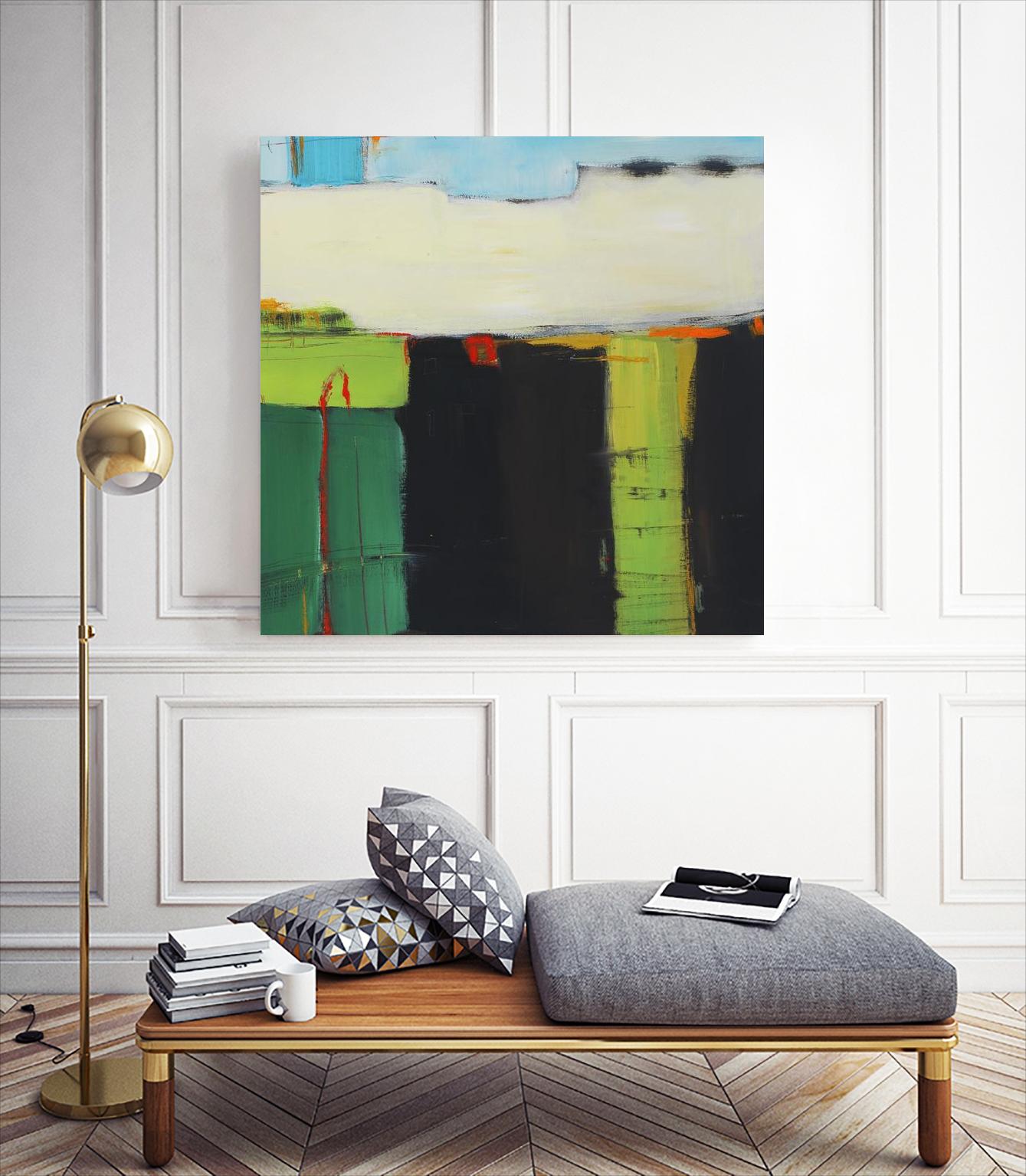 Red House View by Mark Pulliam on GIANT ART - black abstract